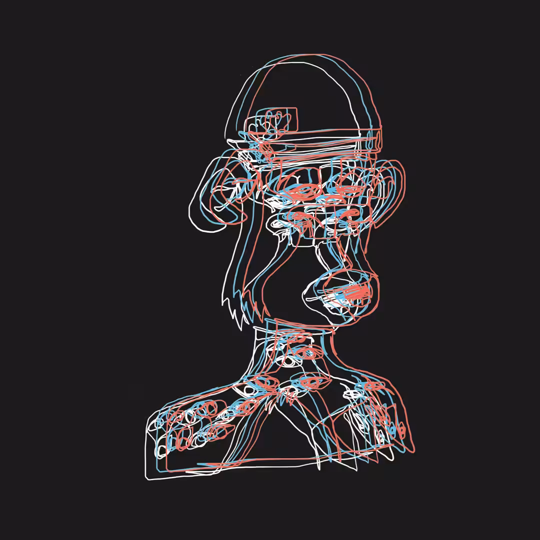 Don't blink (ape #5844 from Bored Ape Yacht Club)