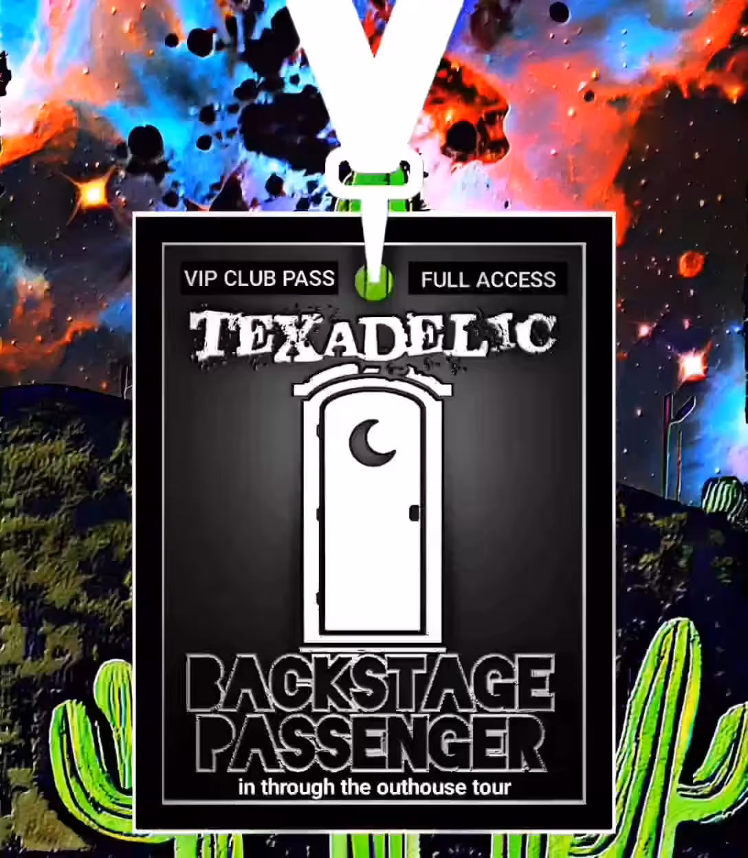 Backstage Passenger (In Through the Outhouse) Official Texadelic Club Token