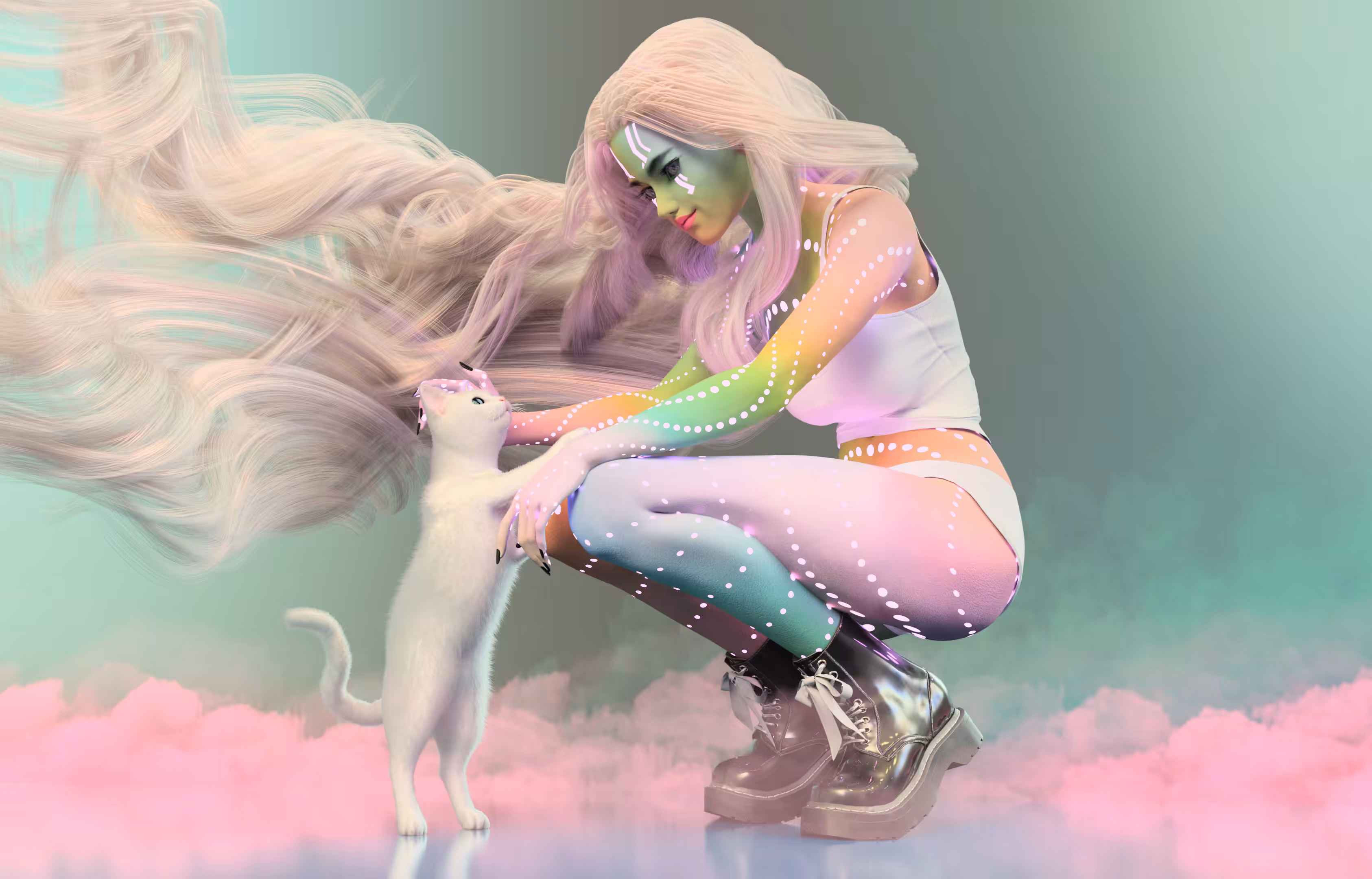 Alizzz & Meowww in Technicolorland