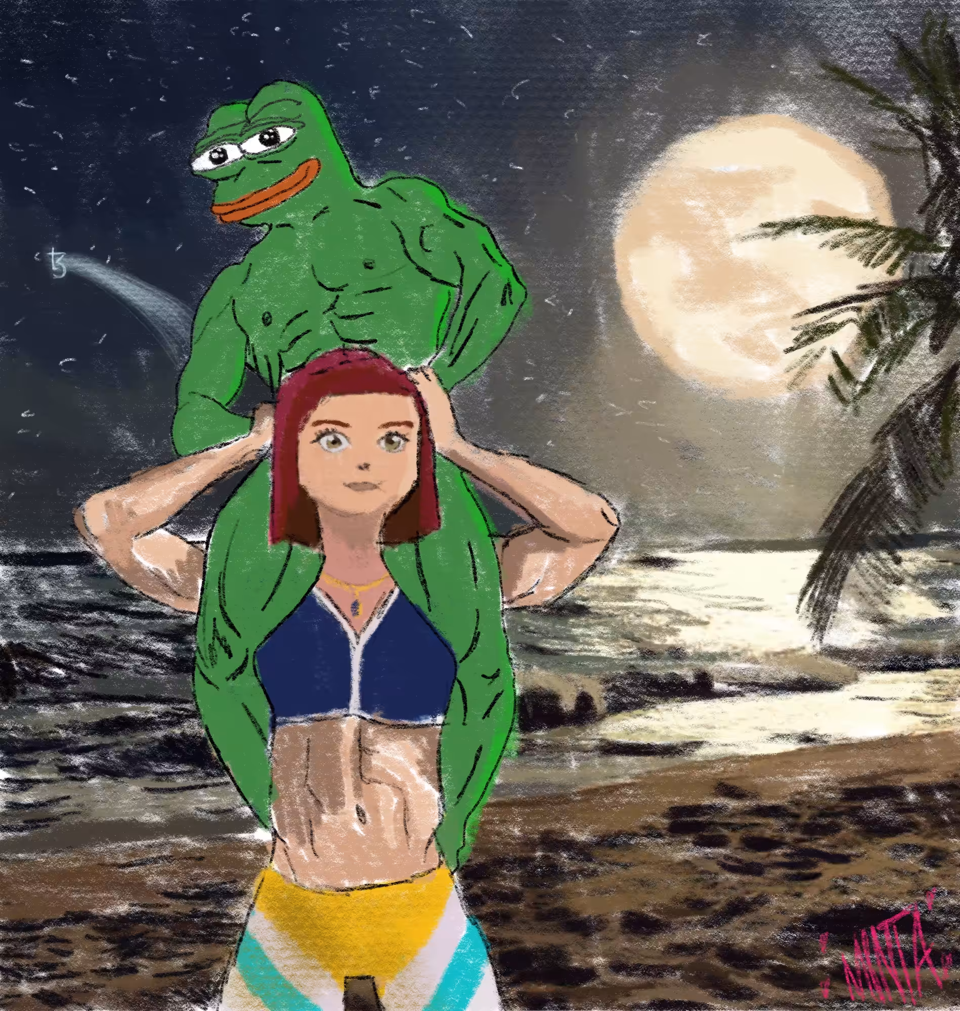 Piggyback squat with Pepe