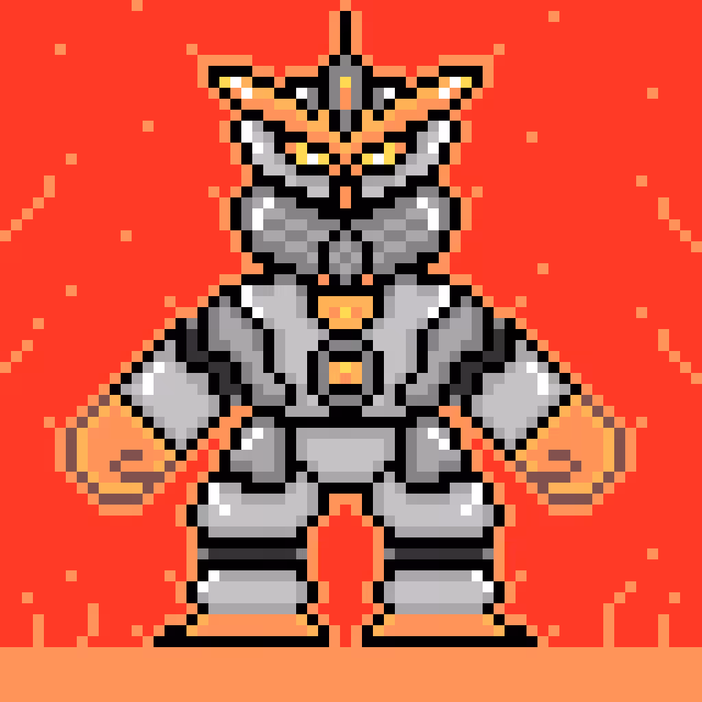 Robo series No. 1(Background red)