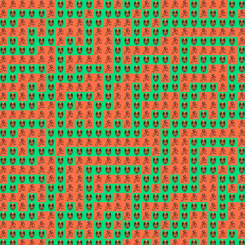 Elementary Cellular Emoji Automata