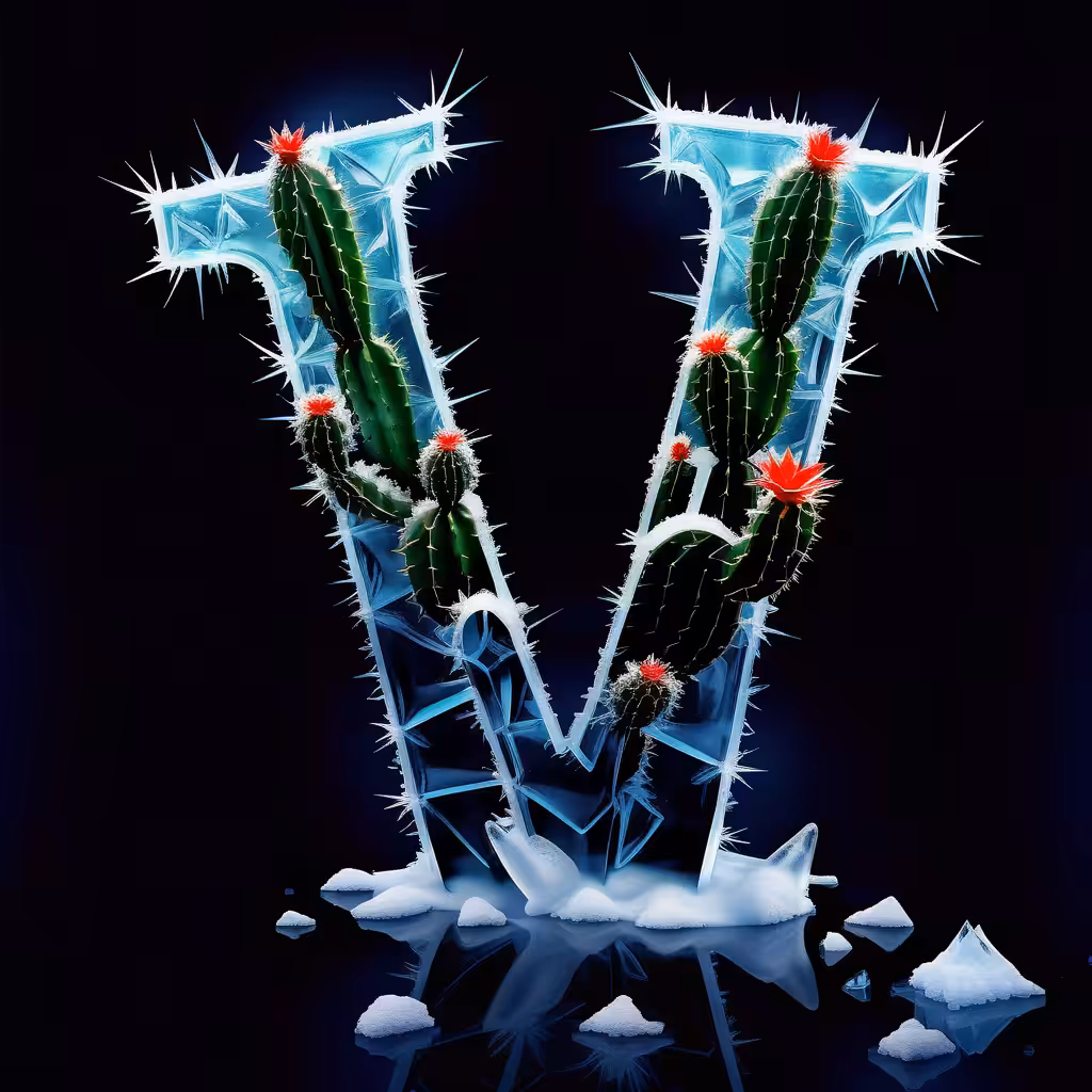 Scrabble collection - Cactus Alphabet: V