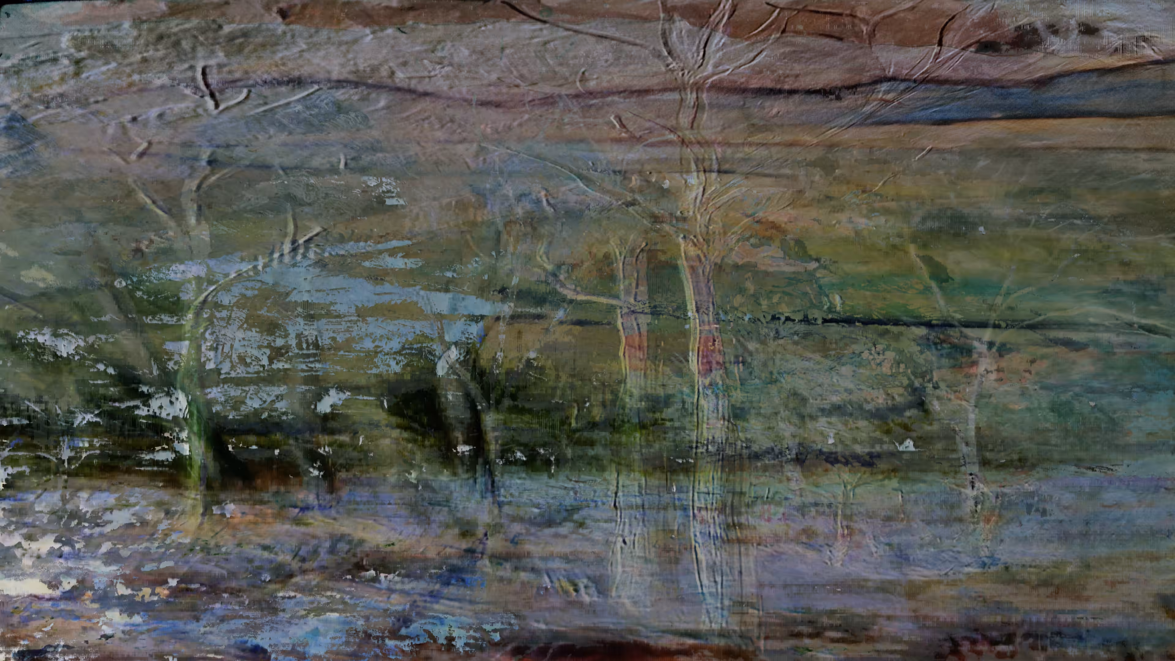 Paesaggio con alberi