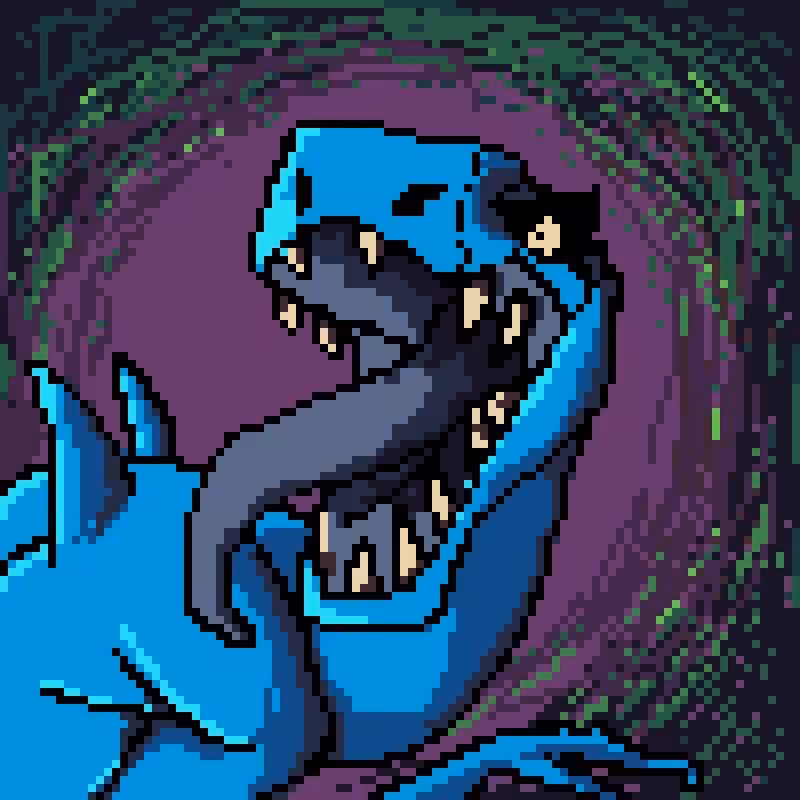 CryptoDinosaurs #3 - Blue sister
