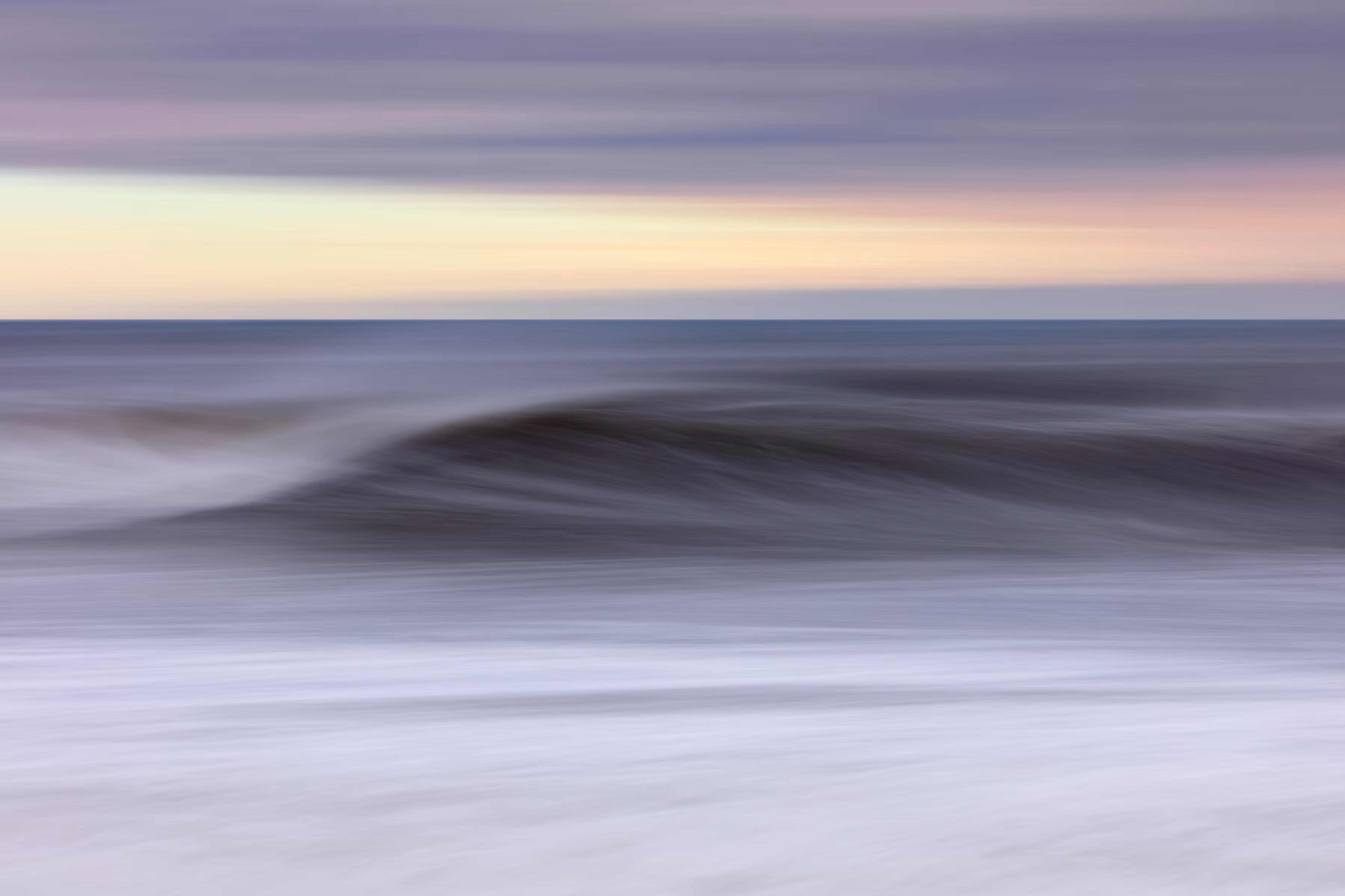 Winthrop Beach Winter Storm Surge Waves Abstract