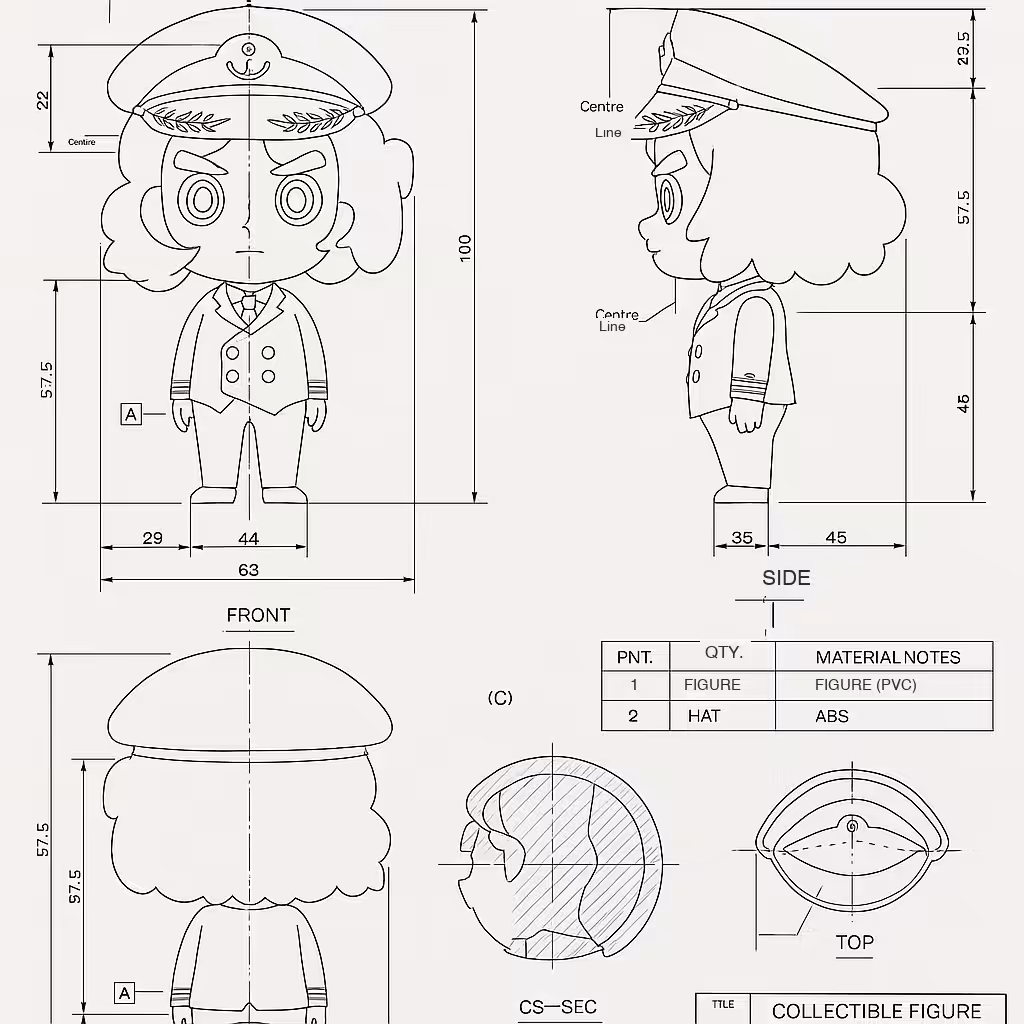 Daikoukai Age: #008 量産図面 / Mass-Production Blueprint