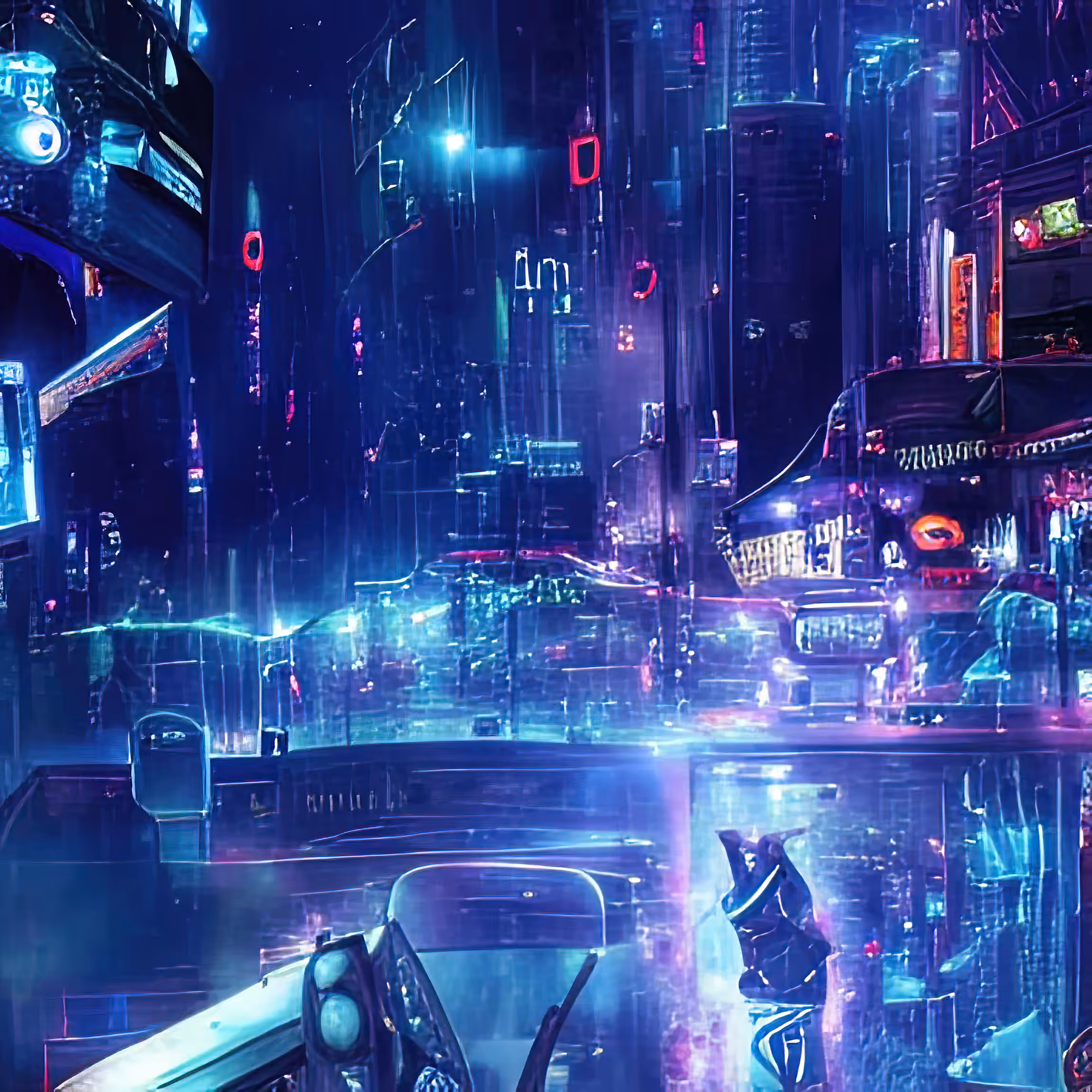 cybepunk city night 793687396