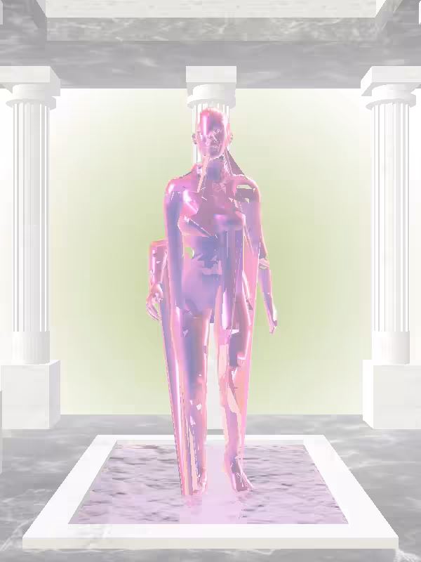 HeavenComputer: The Receding Magnetic Magenta Woman #846