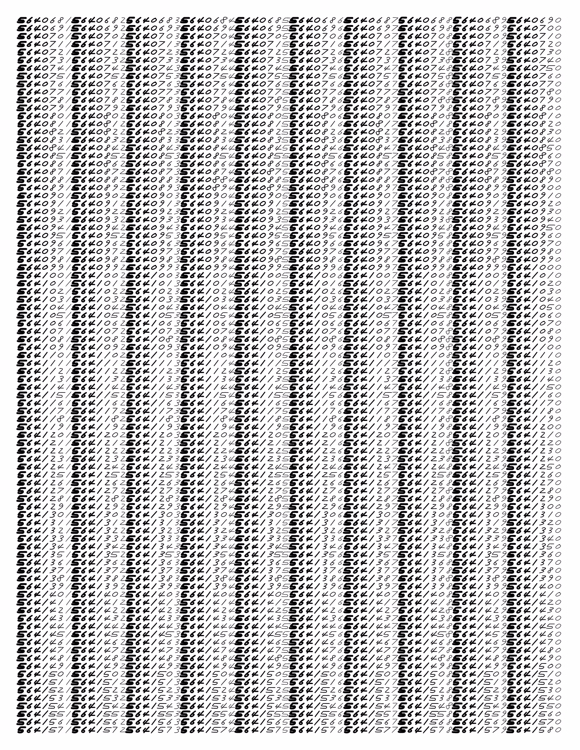 Endless (5,607,250 to Infinity) #106