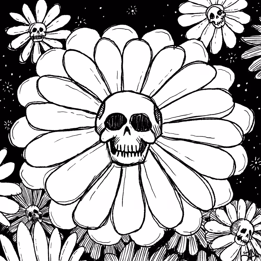 "Skull Flower" By Jeff Prymowicz