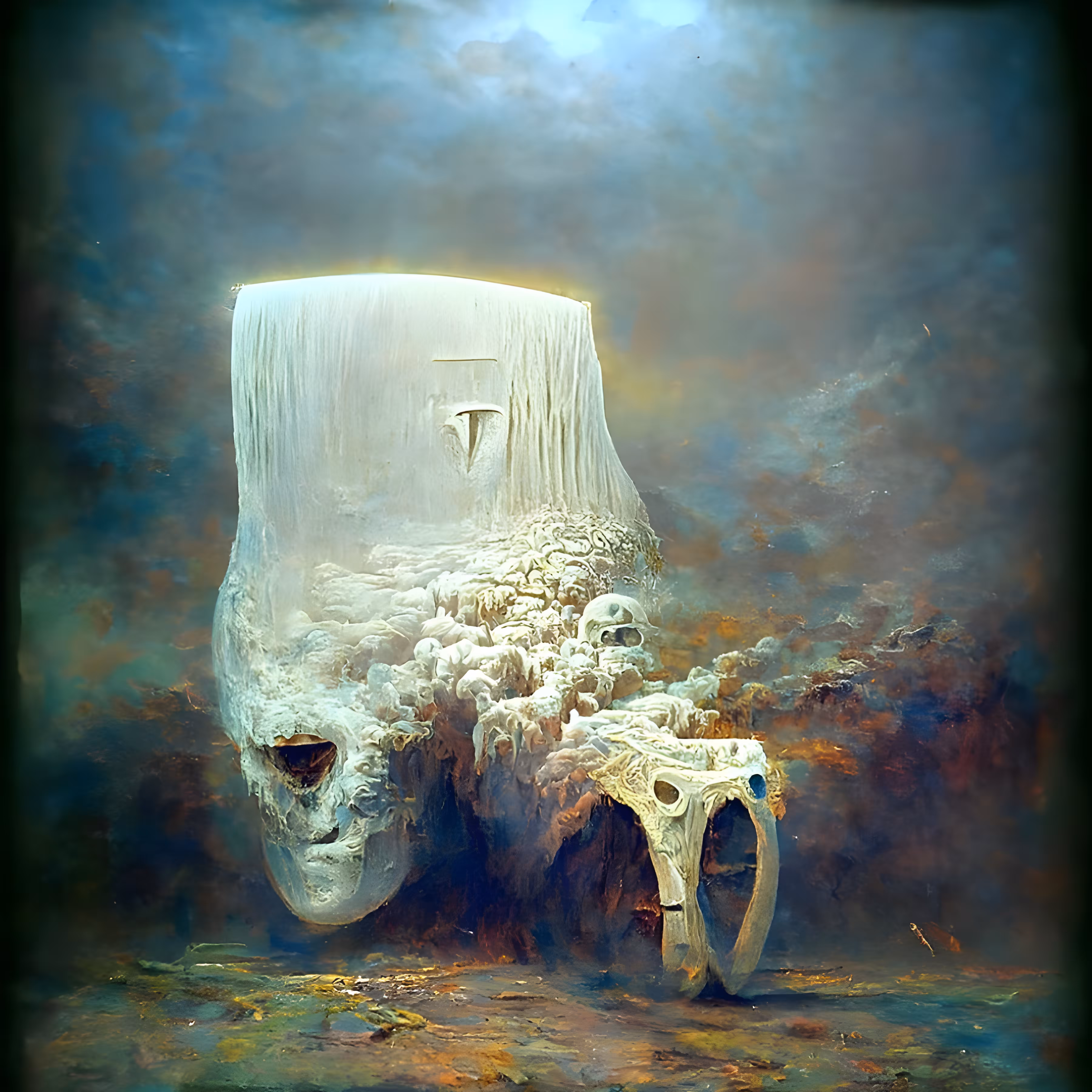 Titanium White 8K By Zdzisław Beksiński