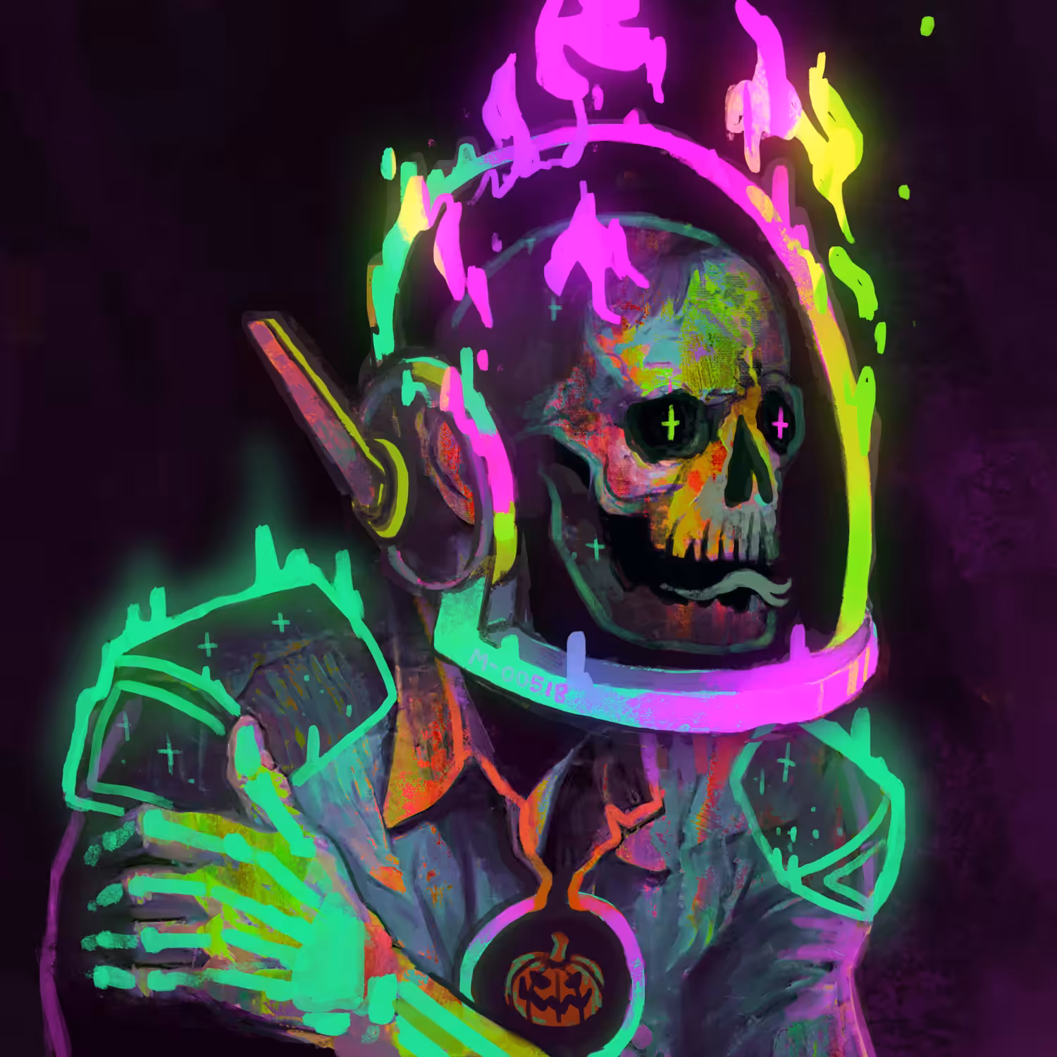 Set aflame