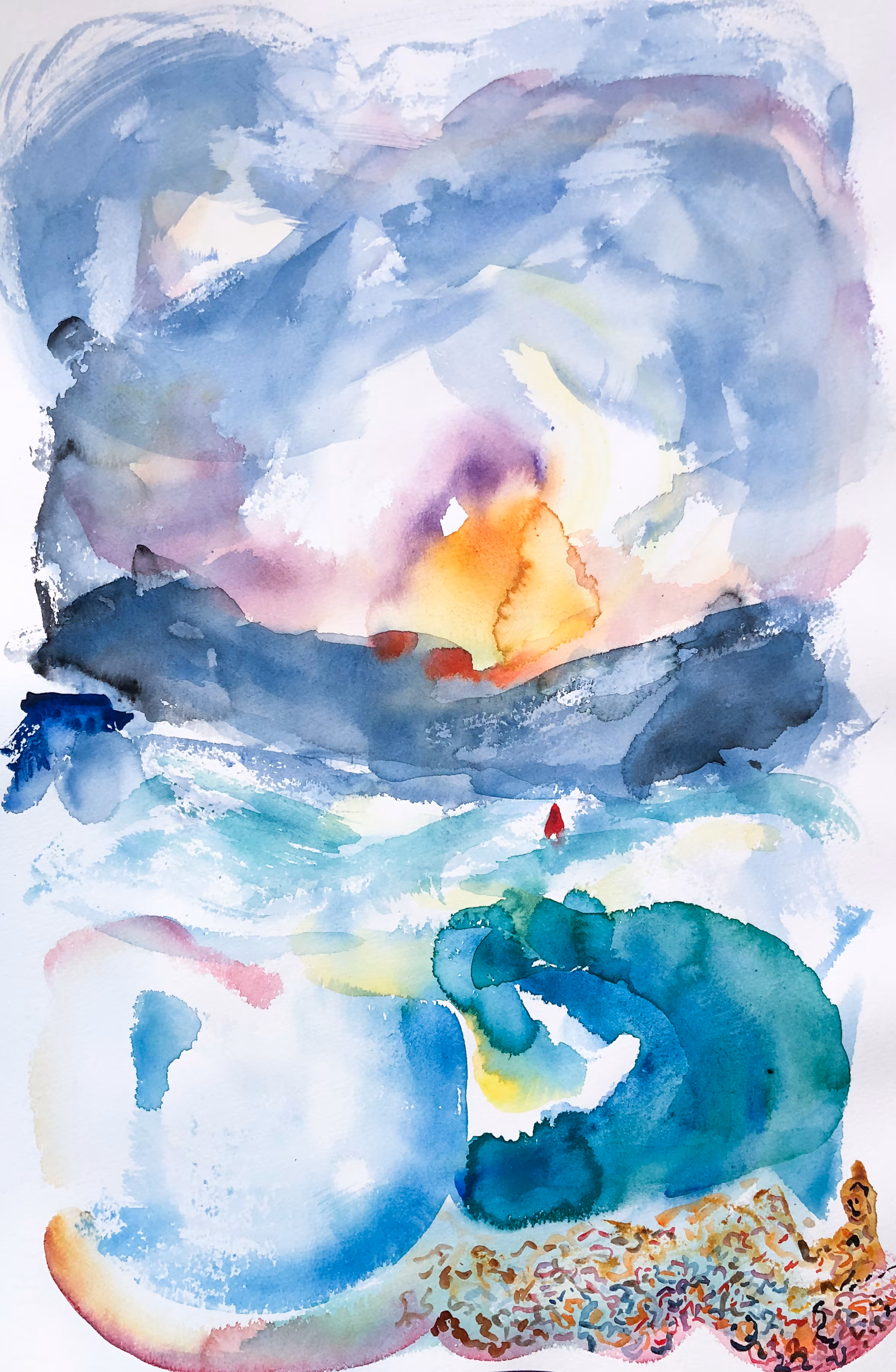 Wave Buoy At Dawn