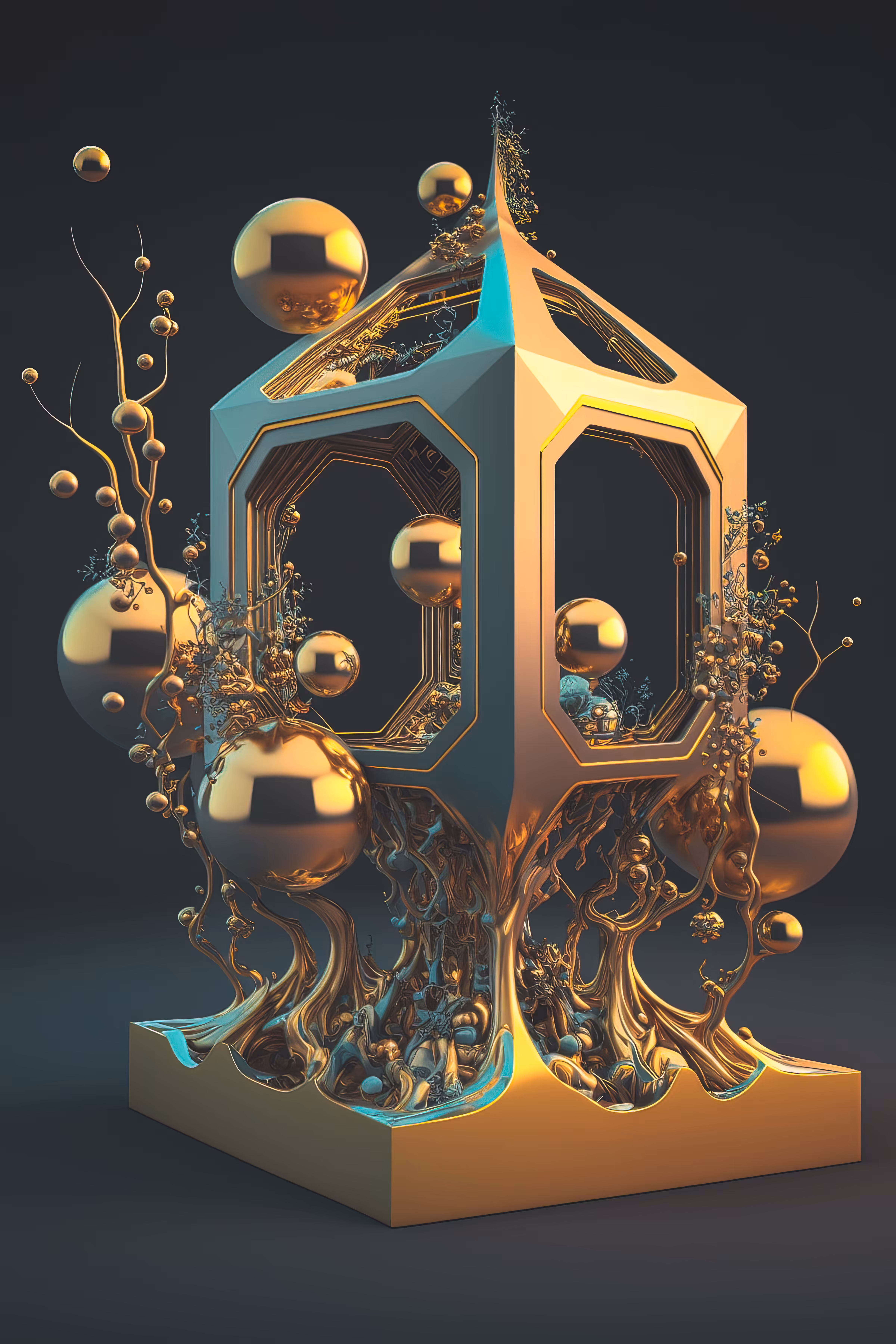 Gold Objkt 005