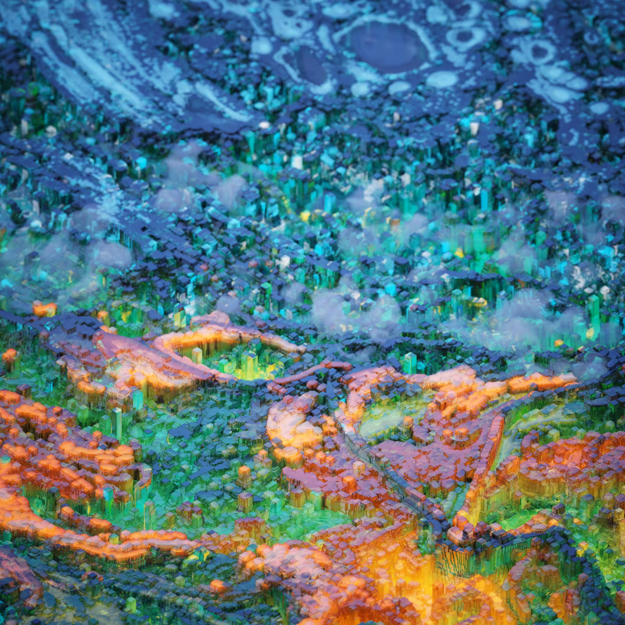 Green - Abstract Landscape edition (5/6)