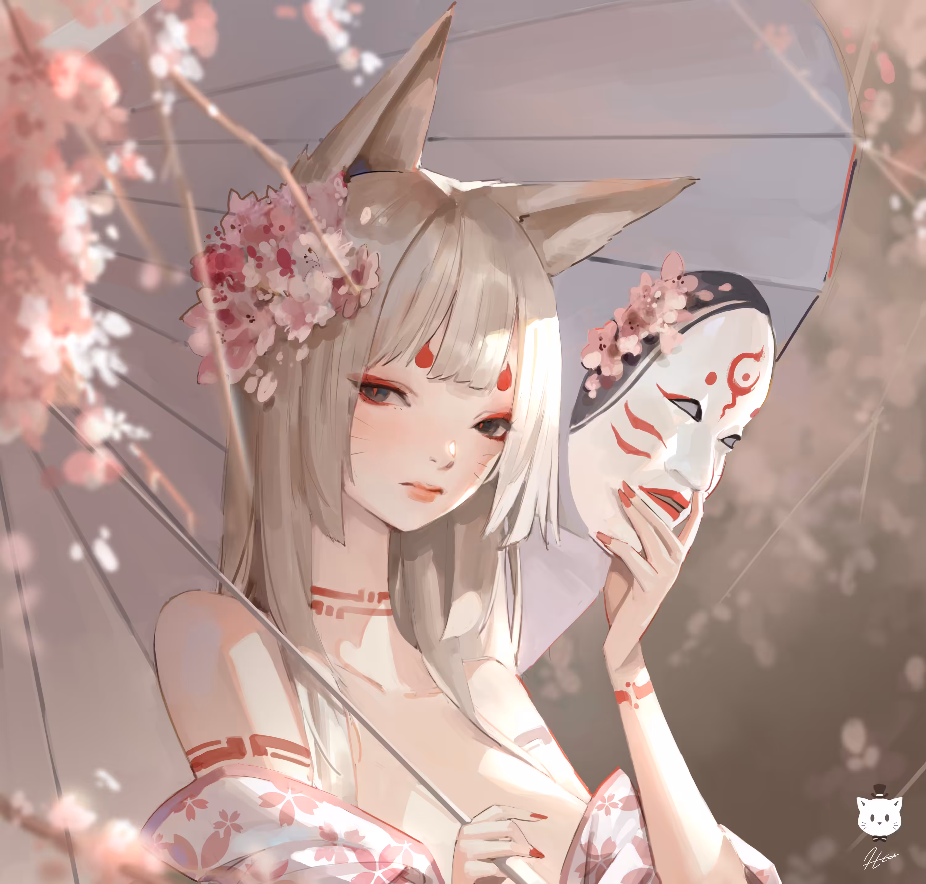 Siro Kitsune-Sakura