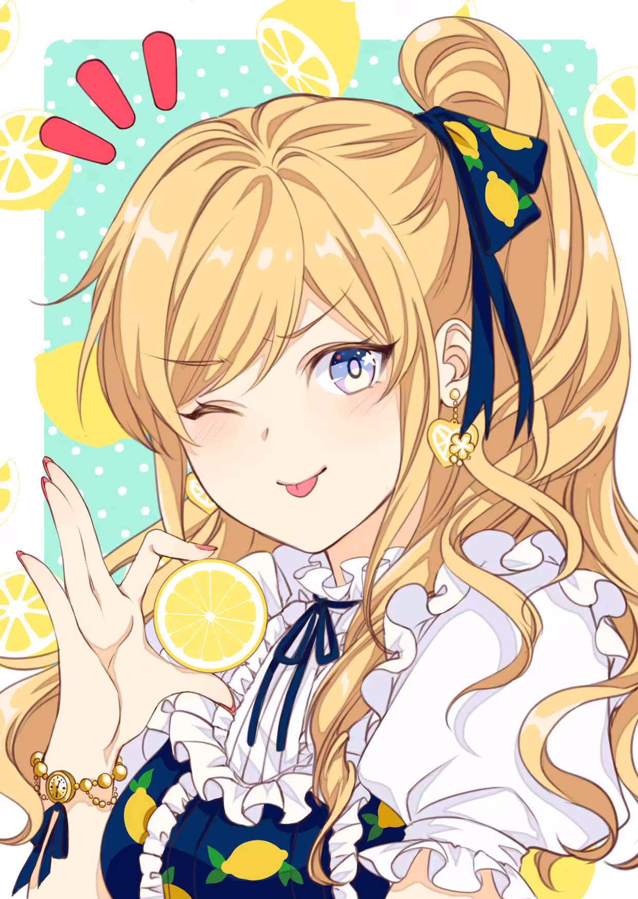 #011 Lolita girl with lemon