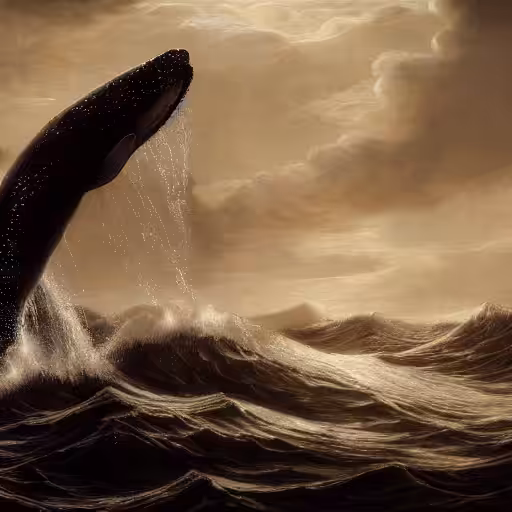 The whale and the ocean