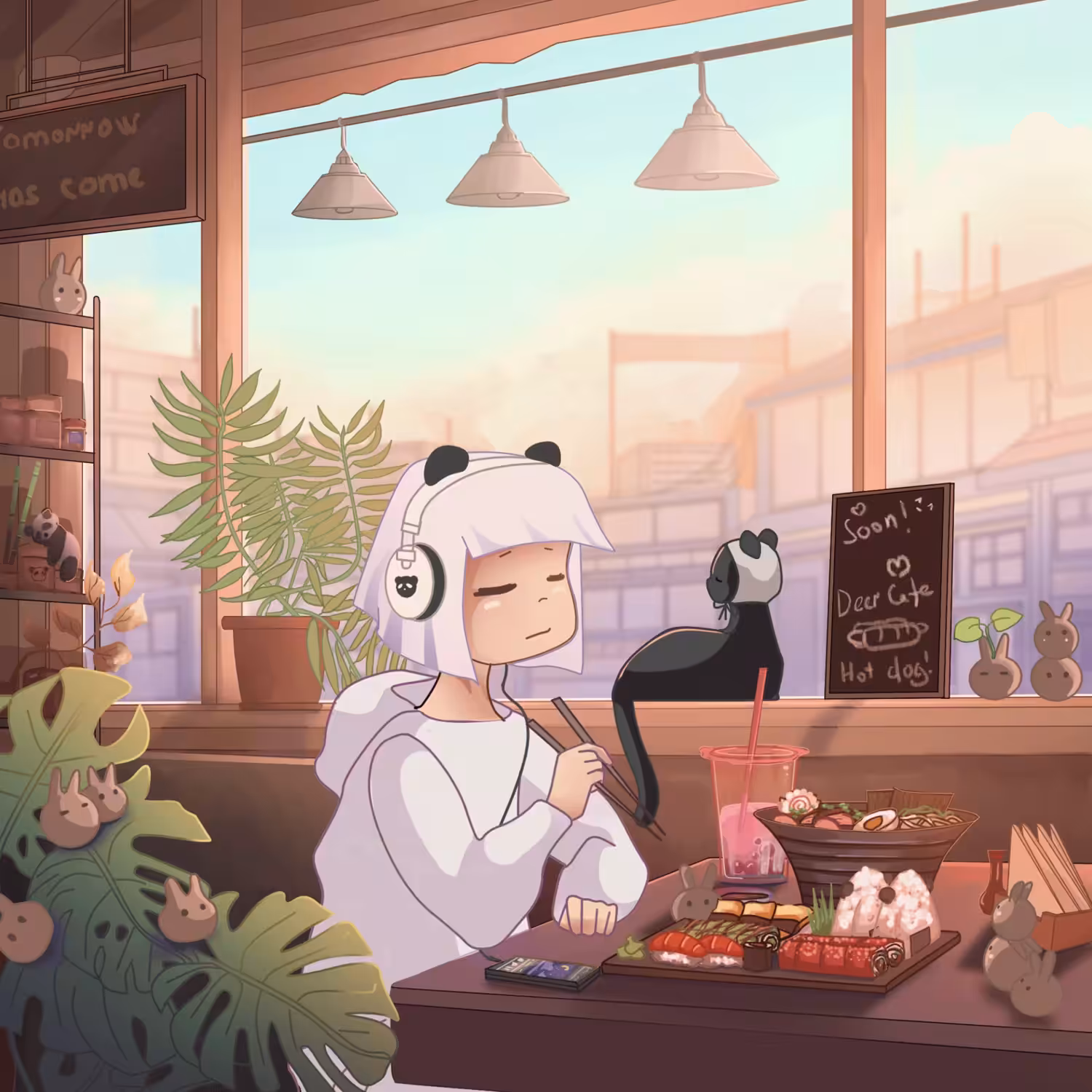 .LO-FI_PANDA_GIRL_SUSHI_STYLE