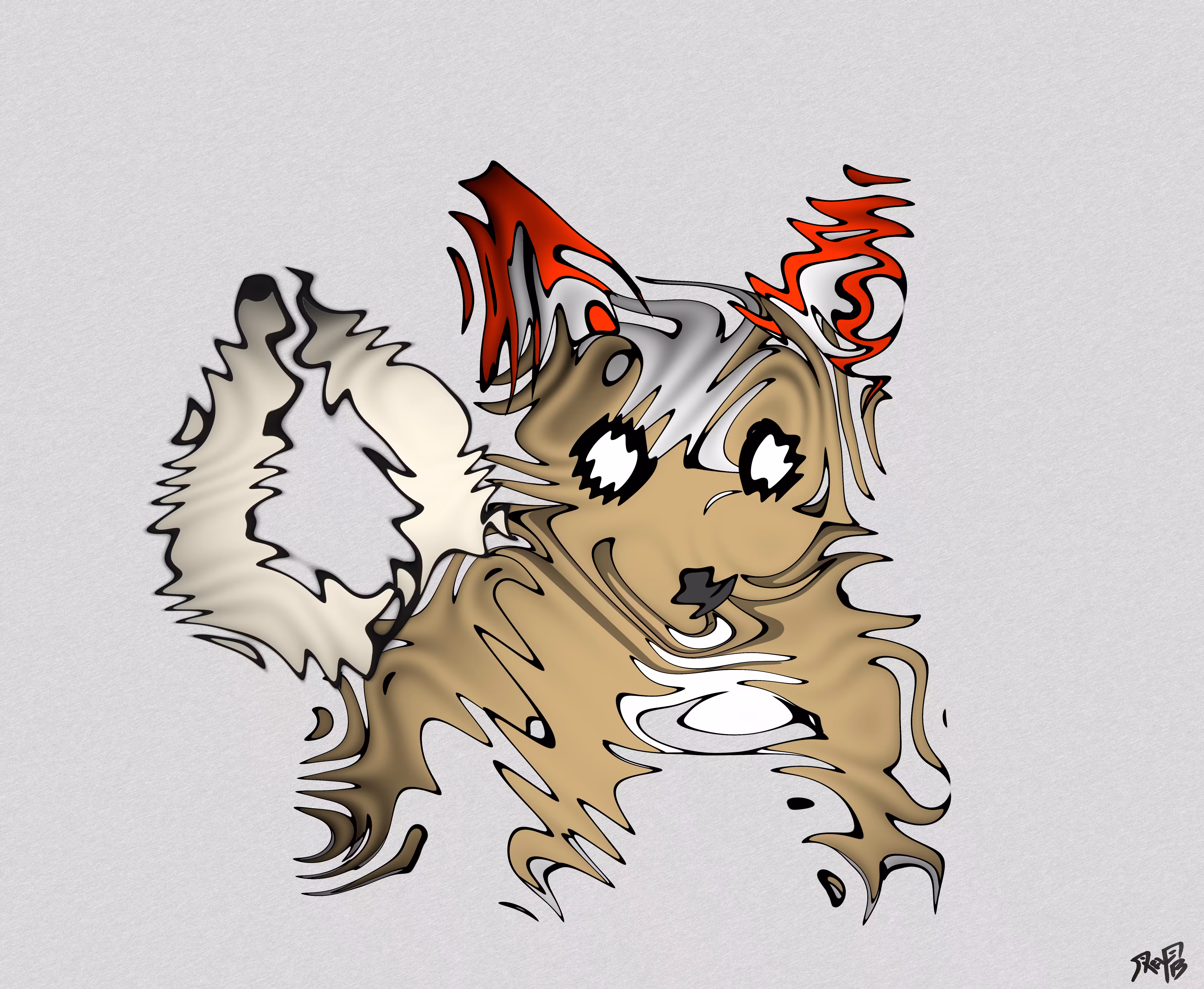 Squiggly The Two Tailed Fox 