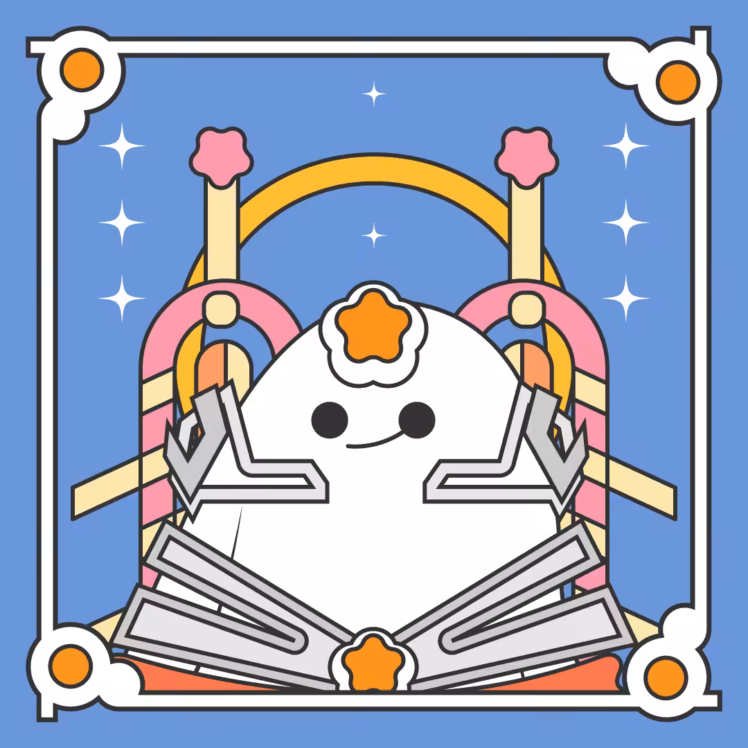 STARBOT: fluffy ghost knight | SUPER RARE* 