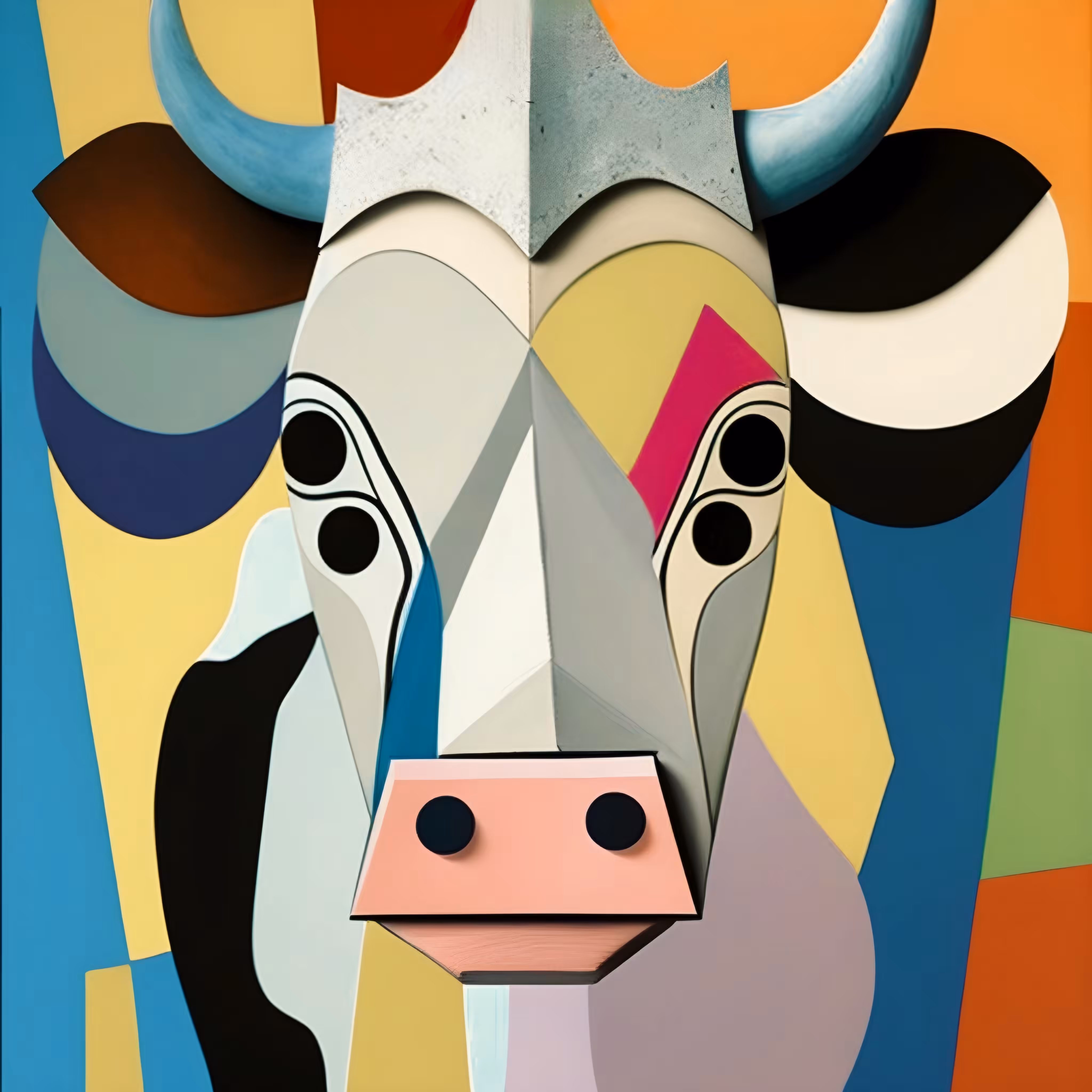 Cubist # 113 (Cow)