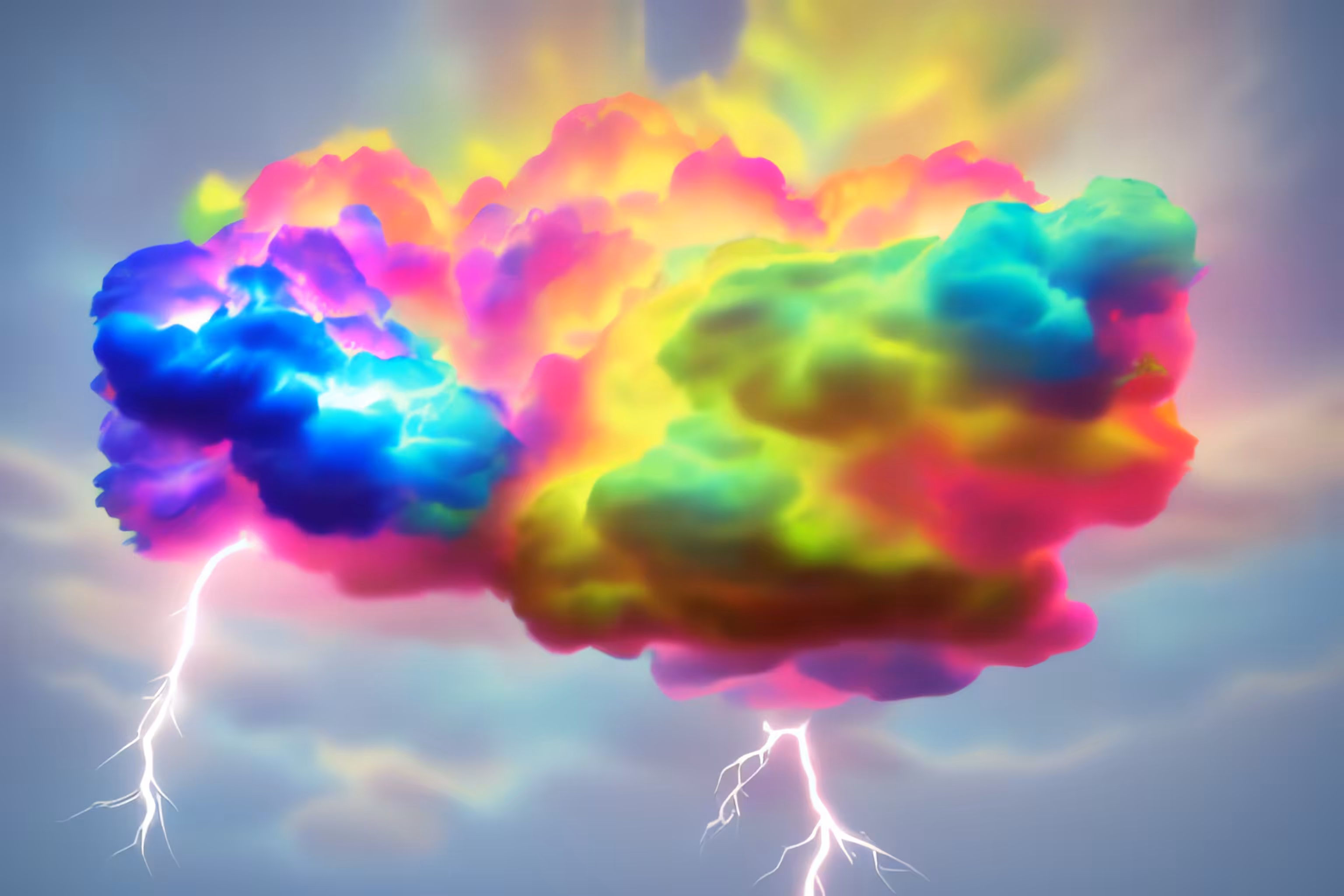 #6.1 Meta-Thunderstorm || ☁︎ ⚡️ ⛈ 🔥 💧 || Wind and rain, thunder and lightning