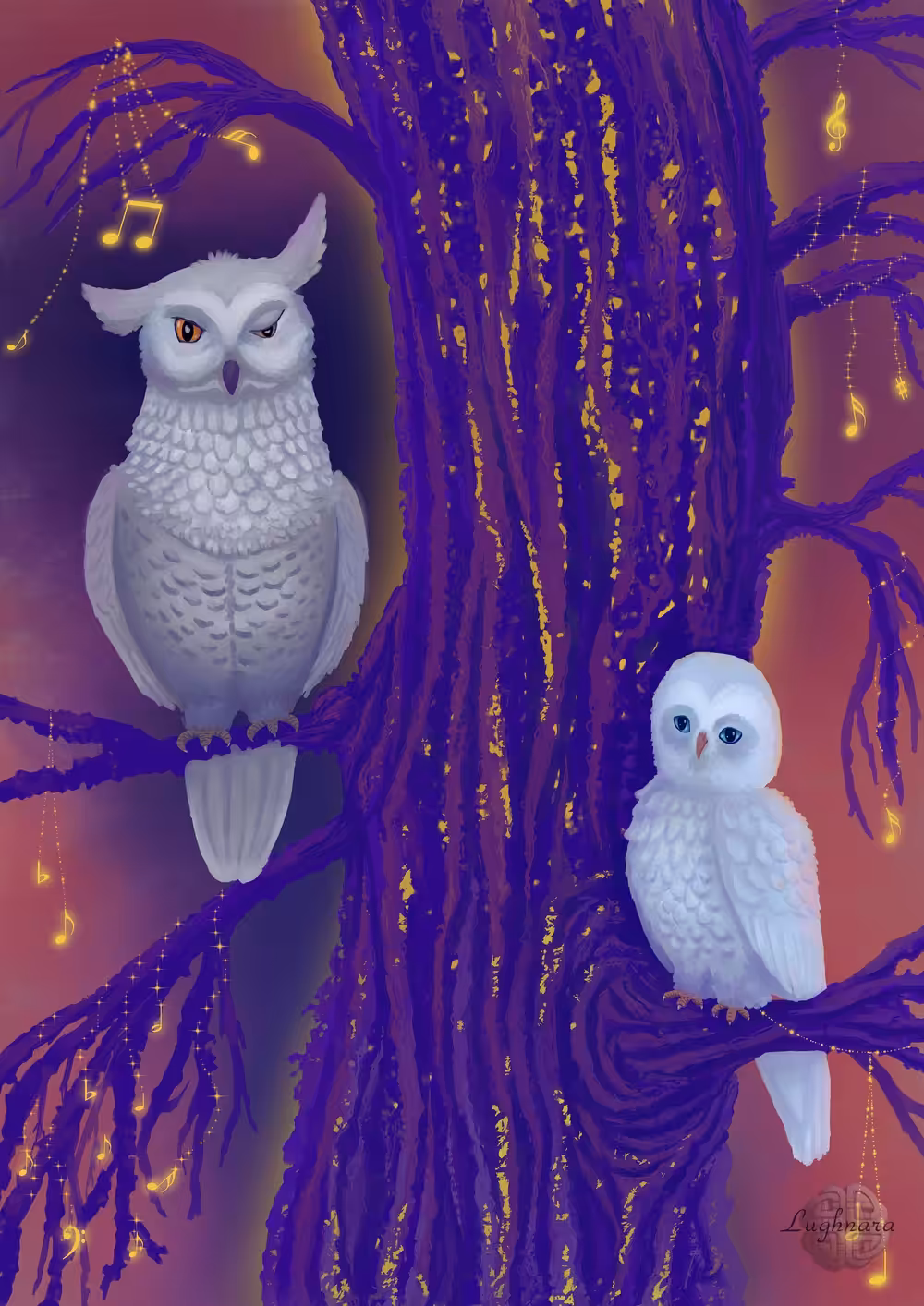 Blue Owls in the Singing Forest