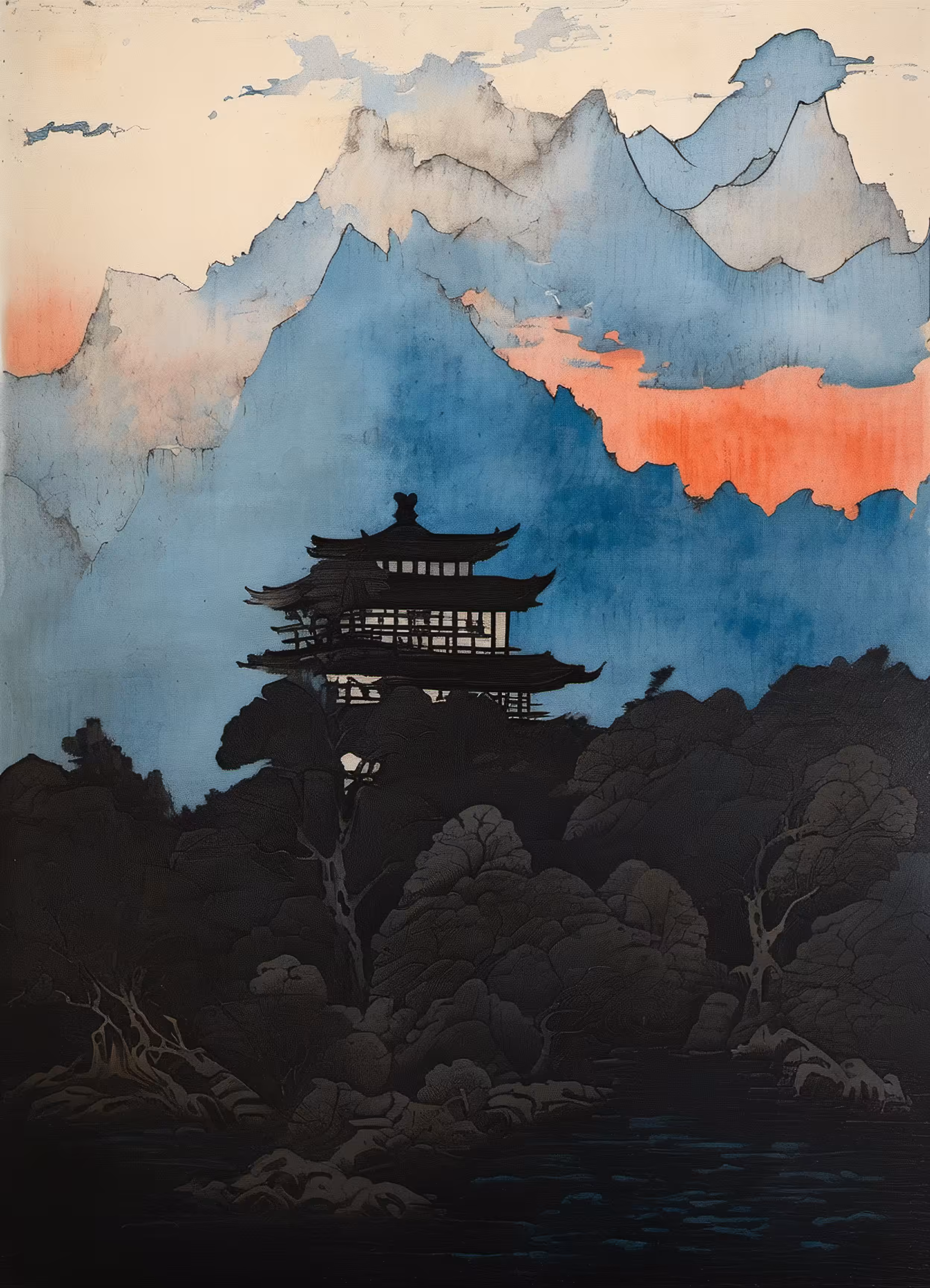 Woodblock Pixels #9