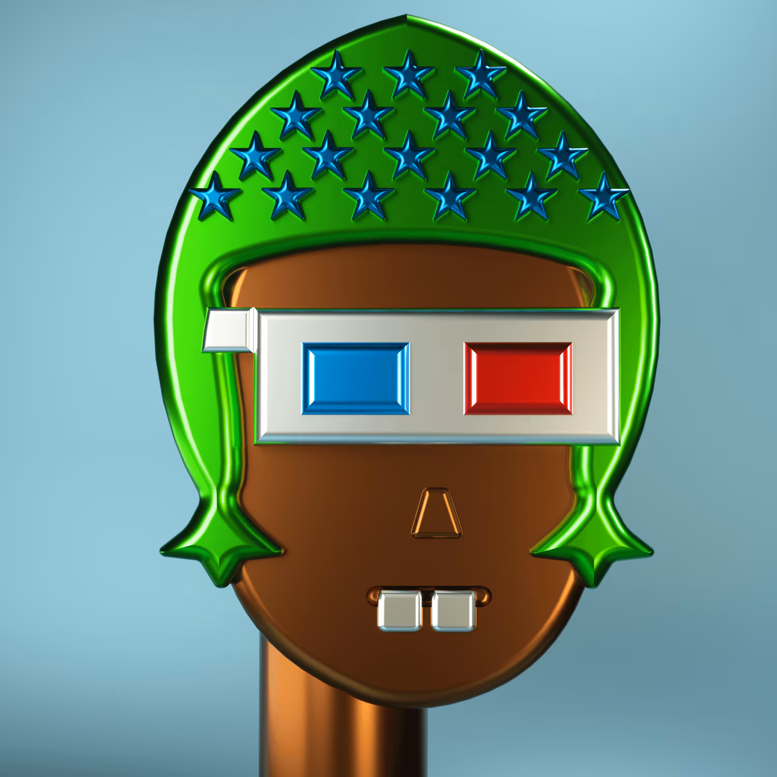 3D Chrome Punk #0357