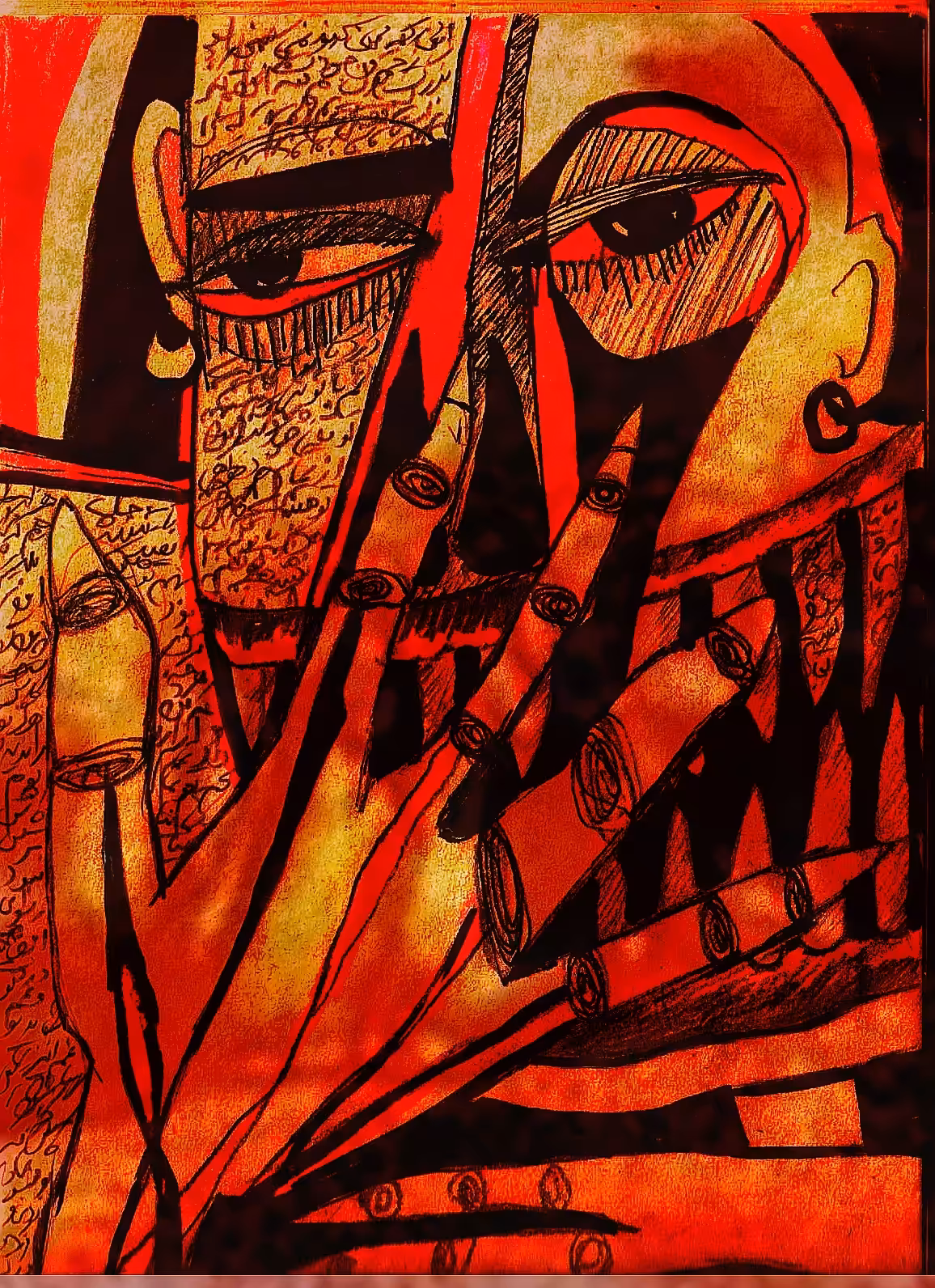 Portrait in red