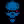Pixelpoly #0018 - Blue Skull