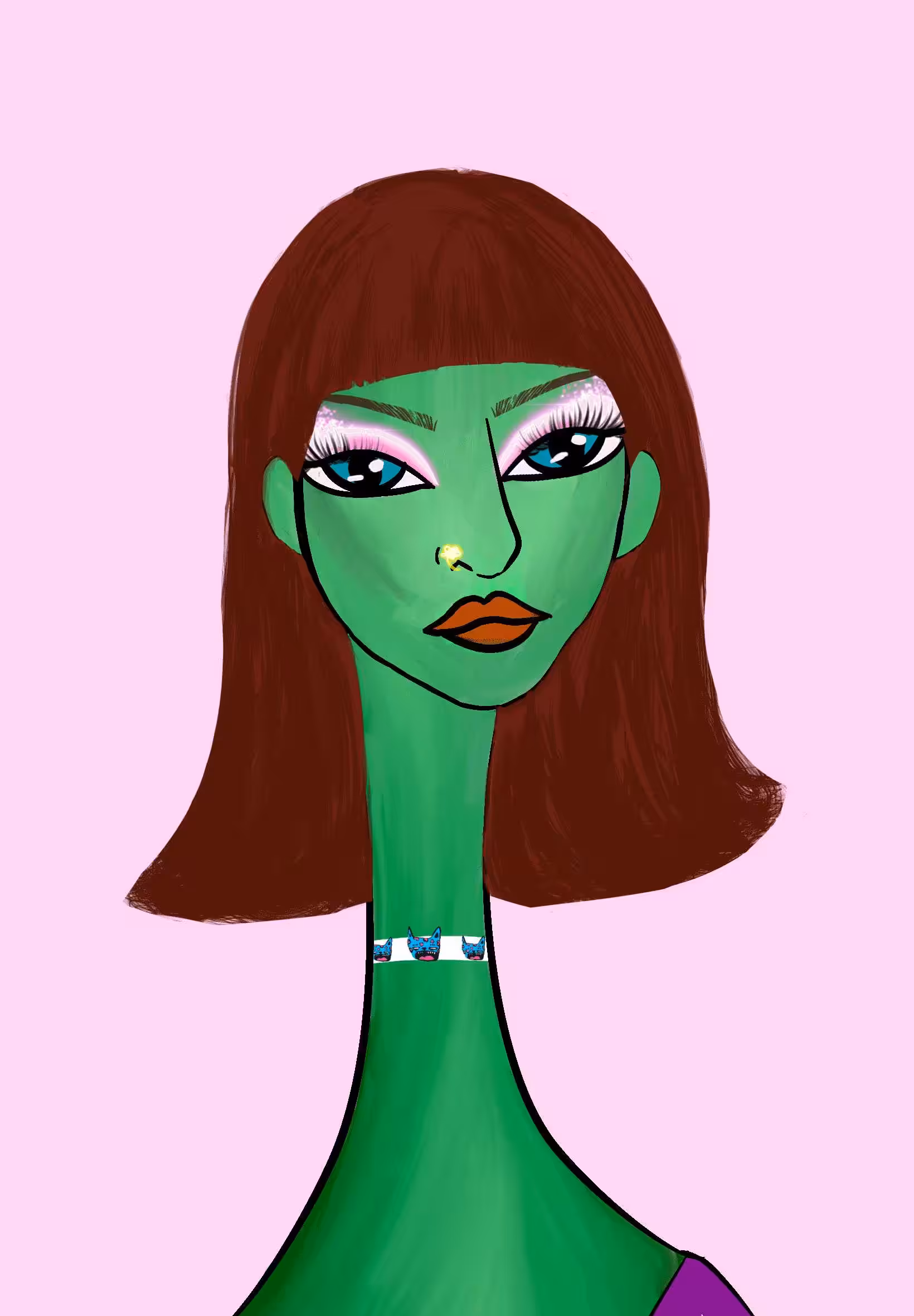Long Neckie Ladies: Long Neckie Lady #1188