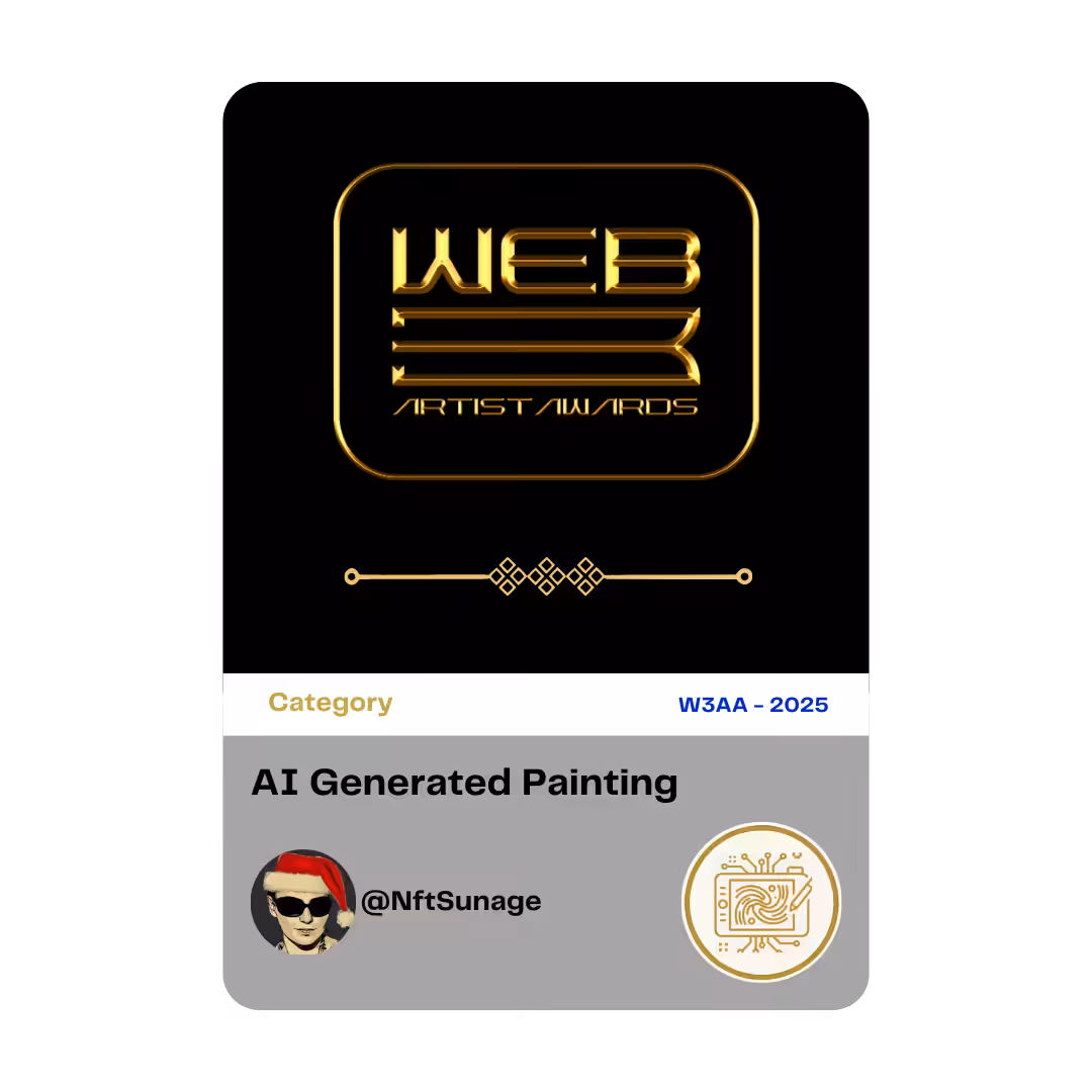 Award 16 - AI Generated Painting - @NftSunage