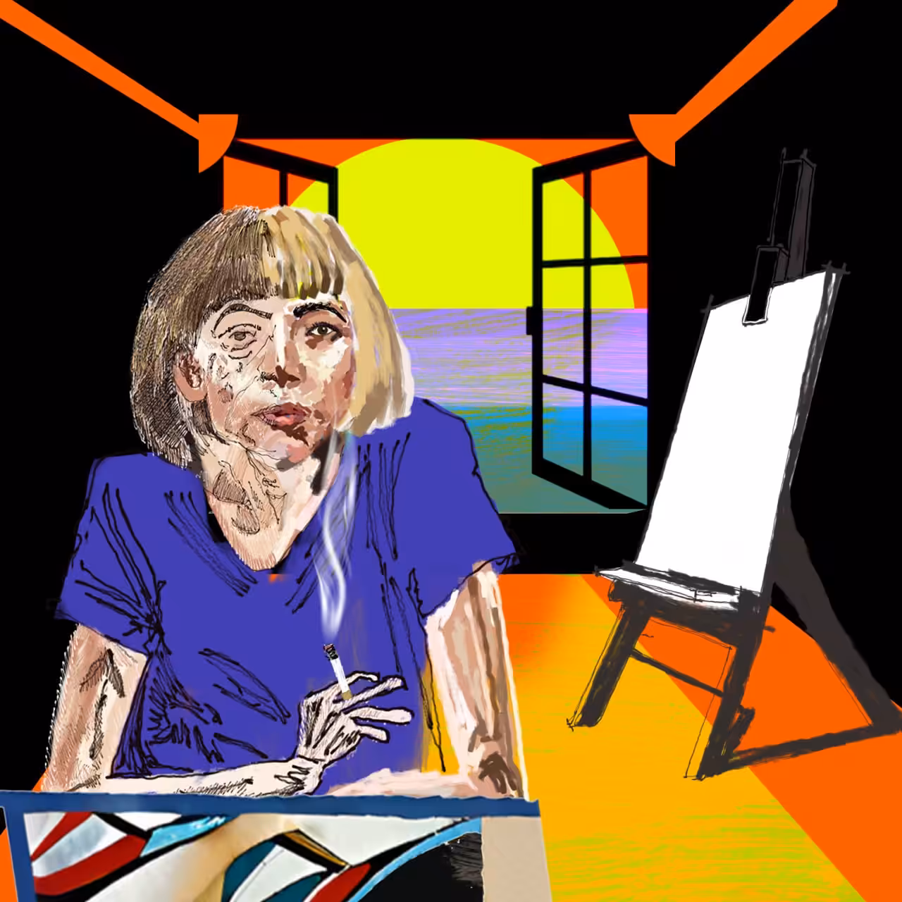 Empty Easel, Full Head