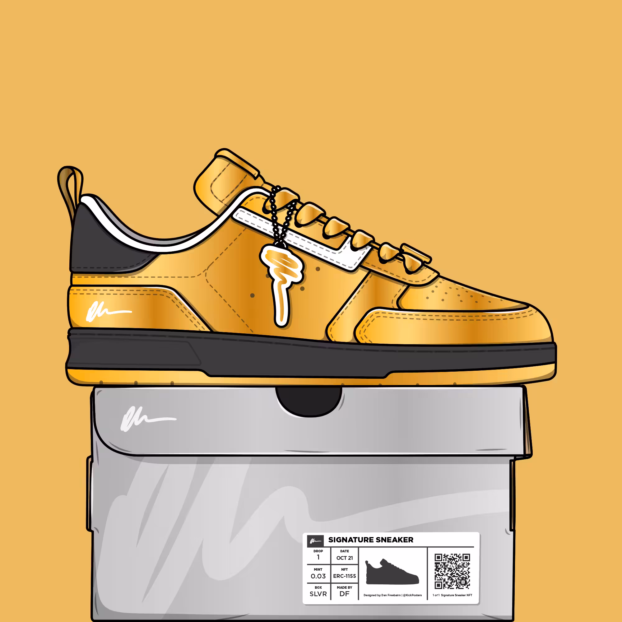 Signature Sneaker 'Gold' - #011