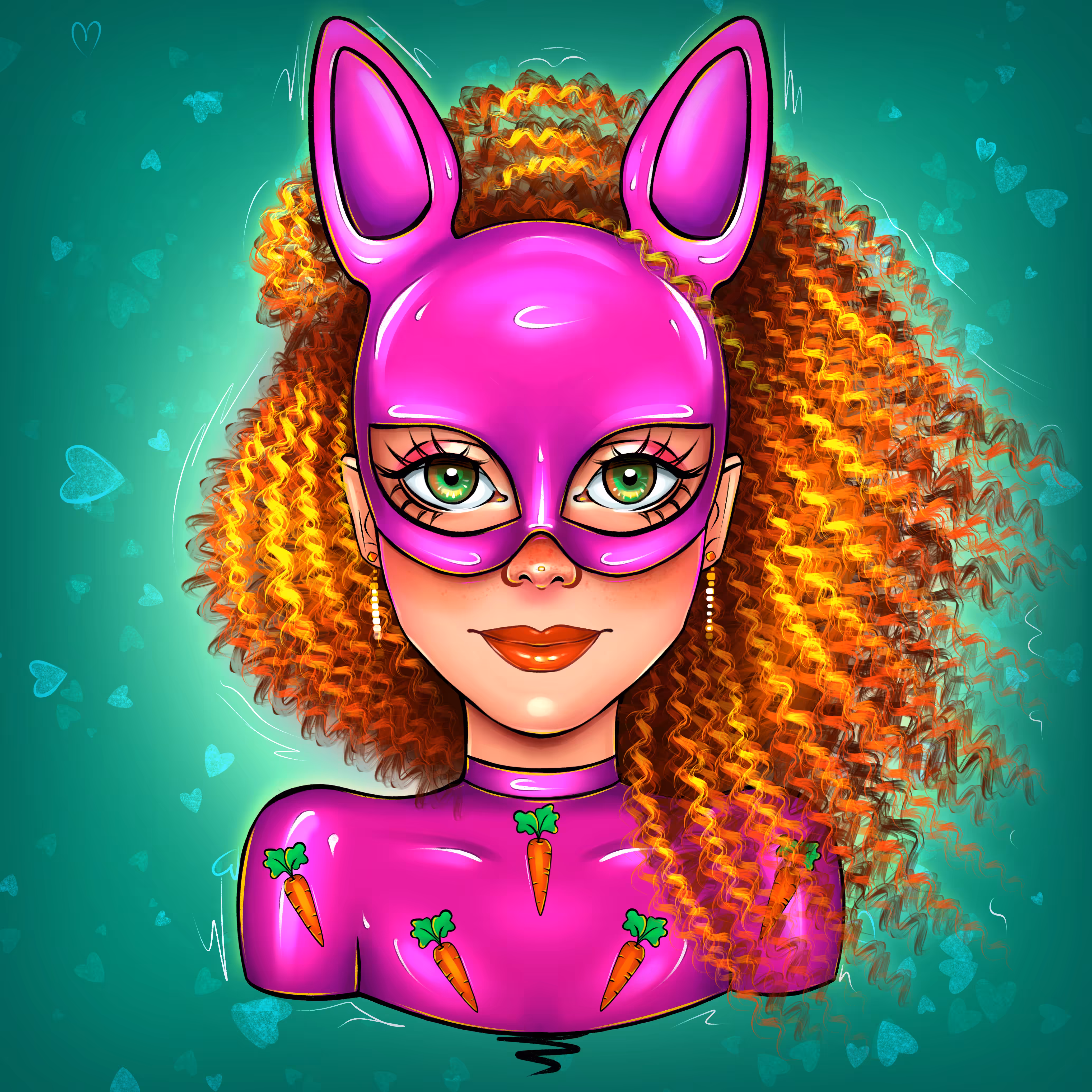 Red-haired rabbit