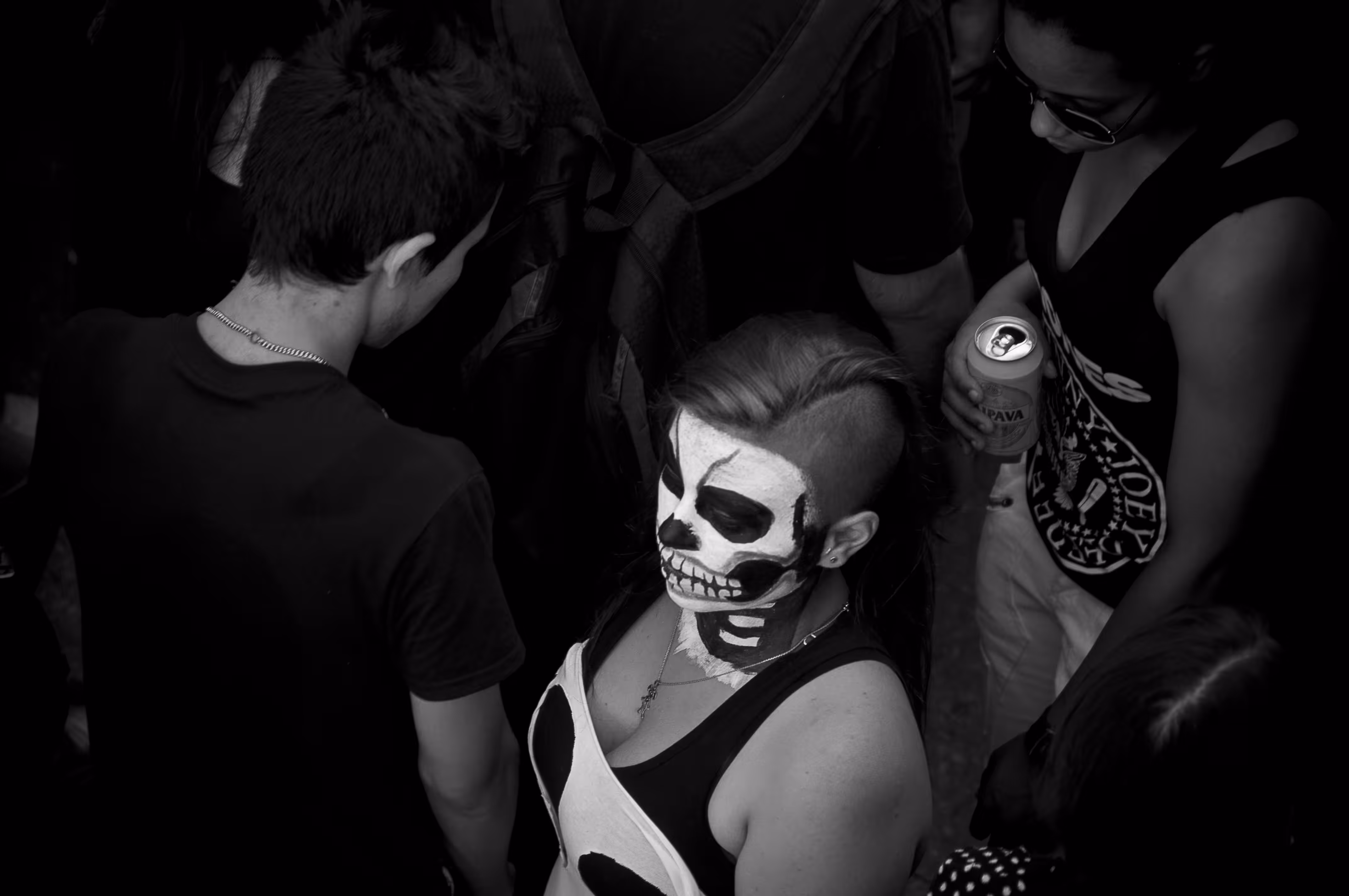 Pale Skull Face