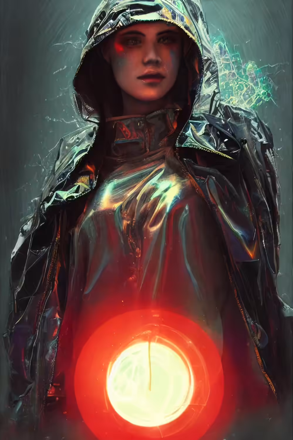 Postcyber Punk Lady
