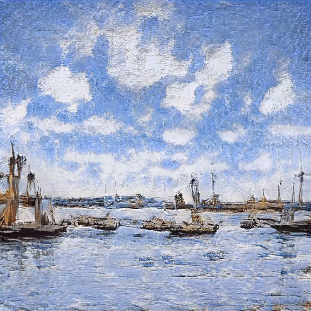 AI imagined painting of the sea #69