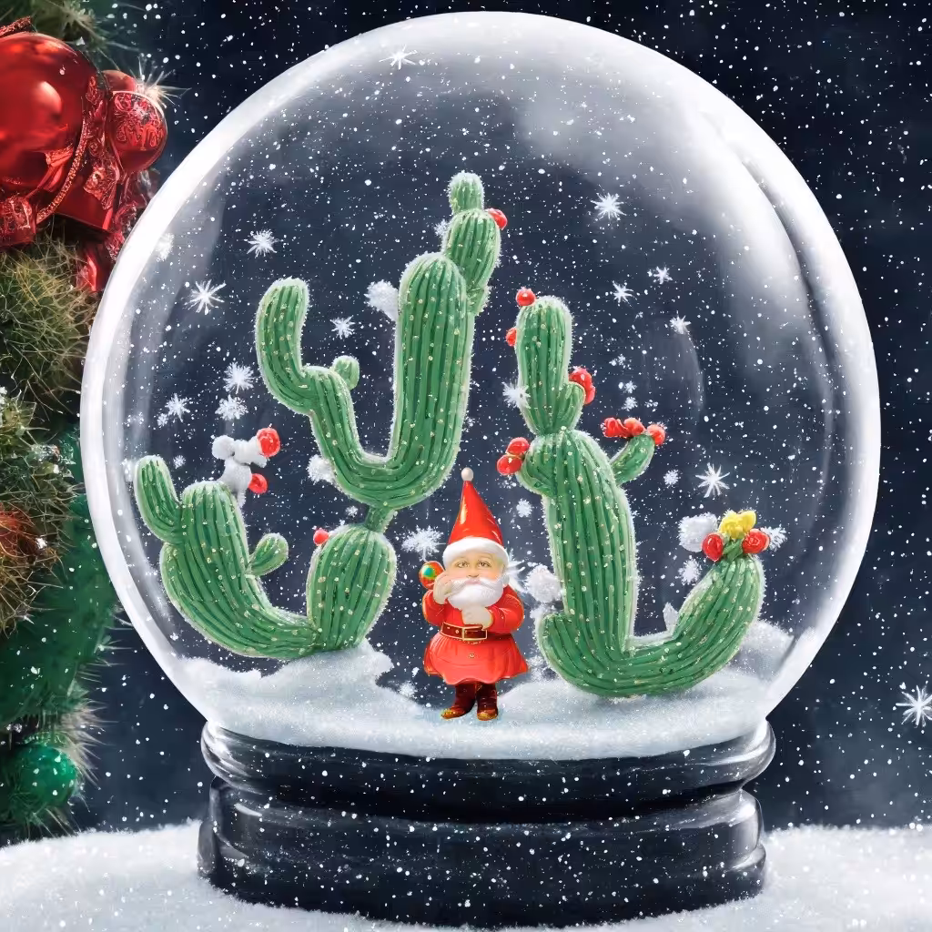 Magic winter crystal globe #001