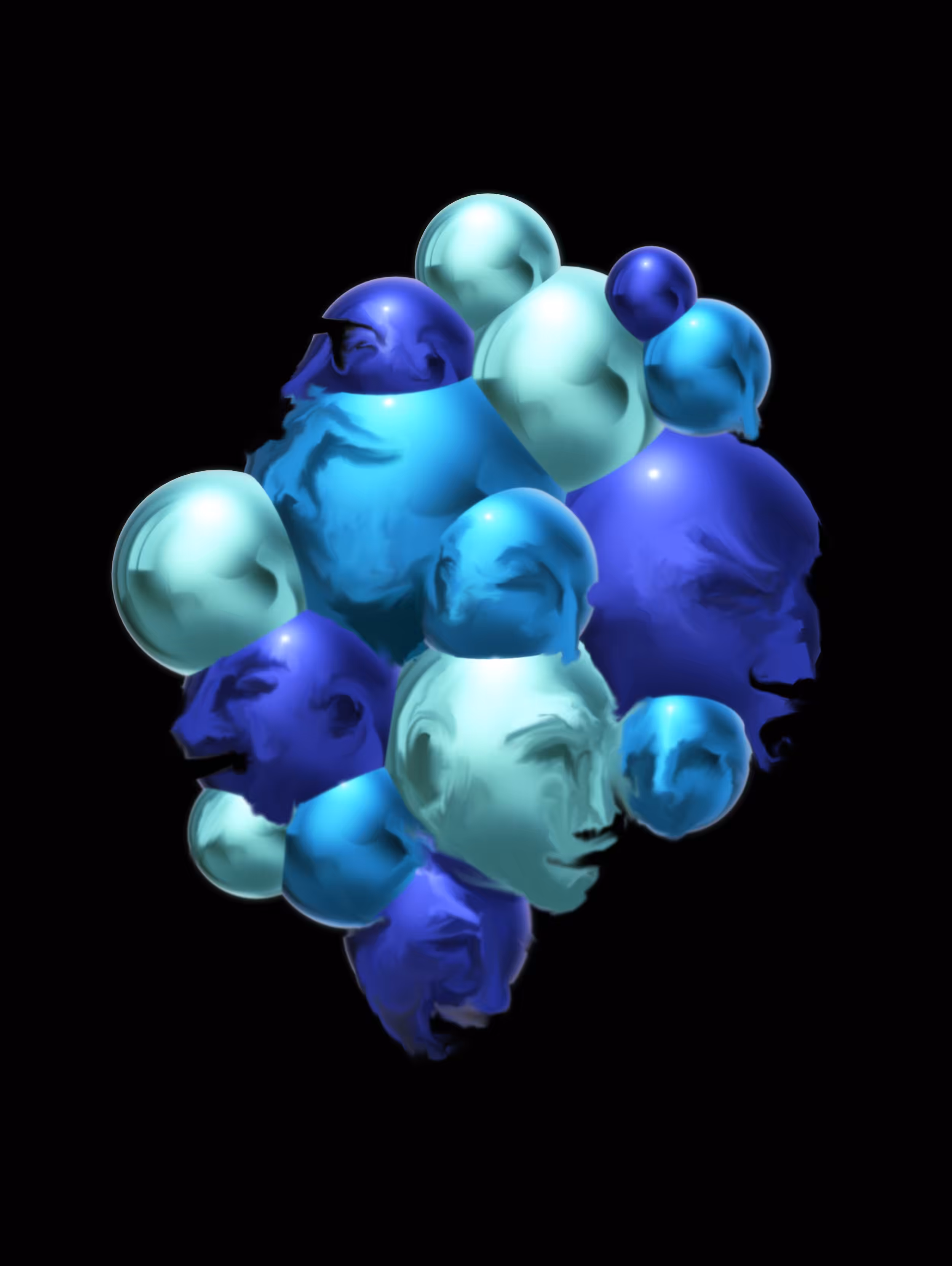 many abstract faces 4