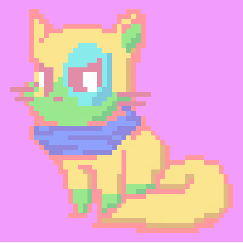 Pastel Pixel Kittens #7