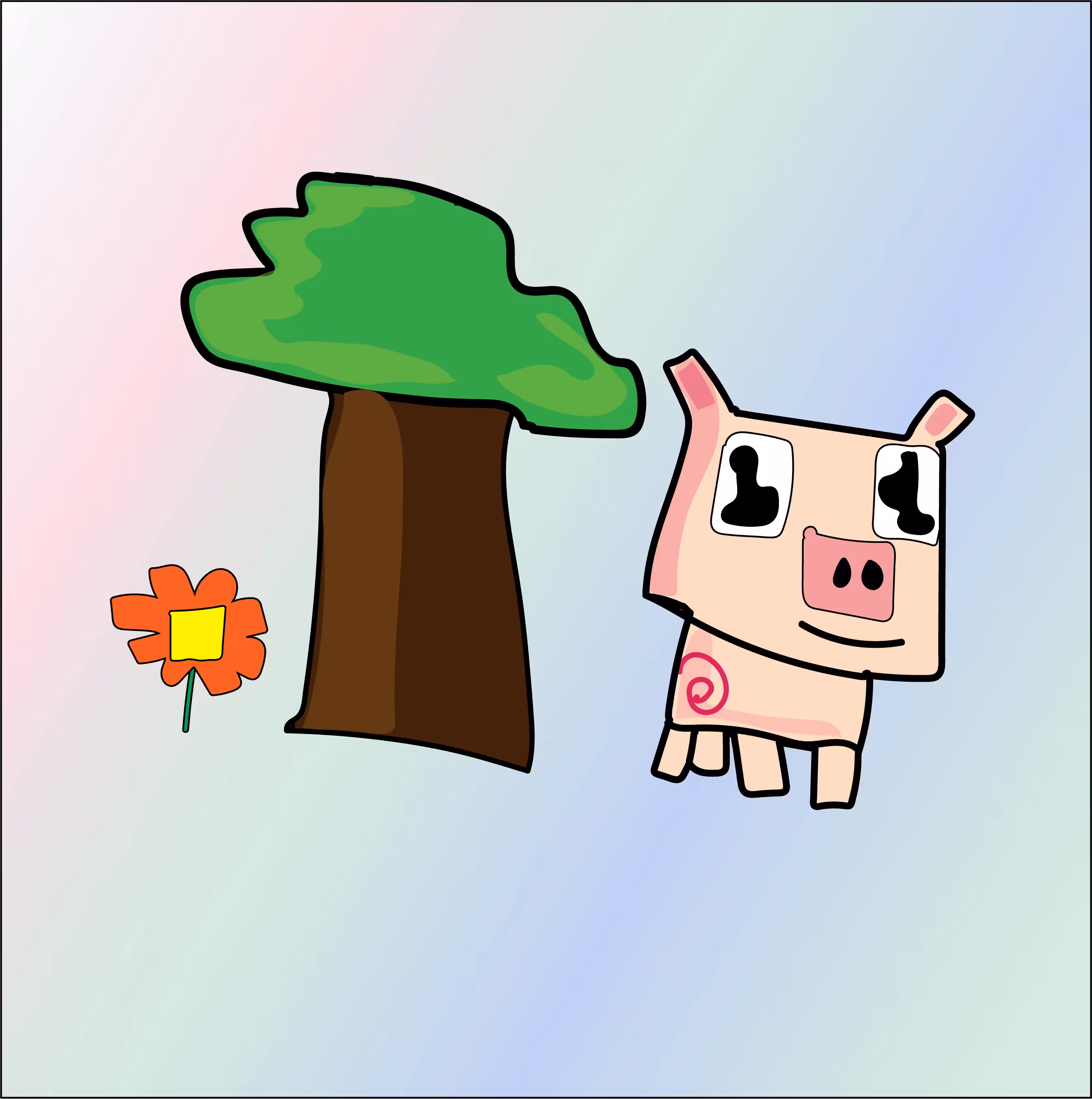 PIG in the garden
