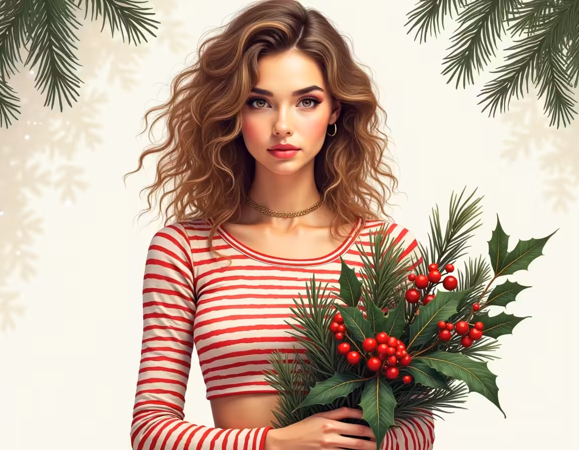 Holiday Radiance in Red and Green