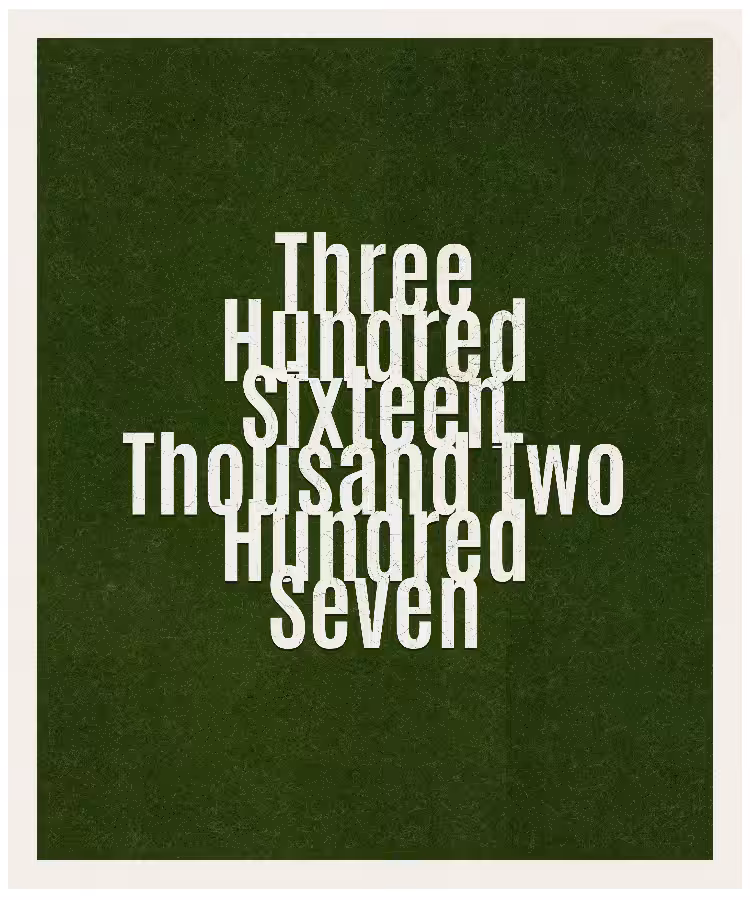Count #316207