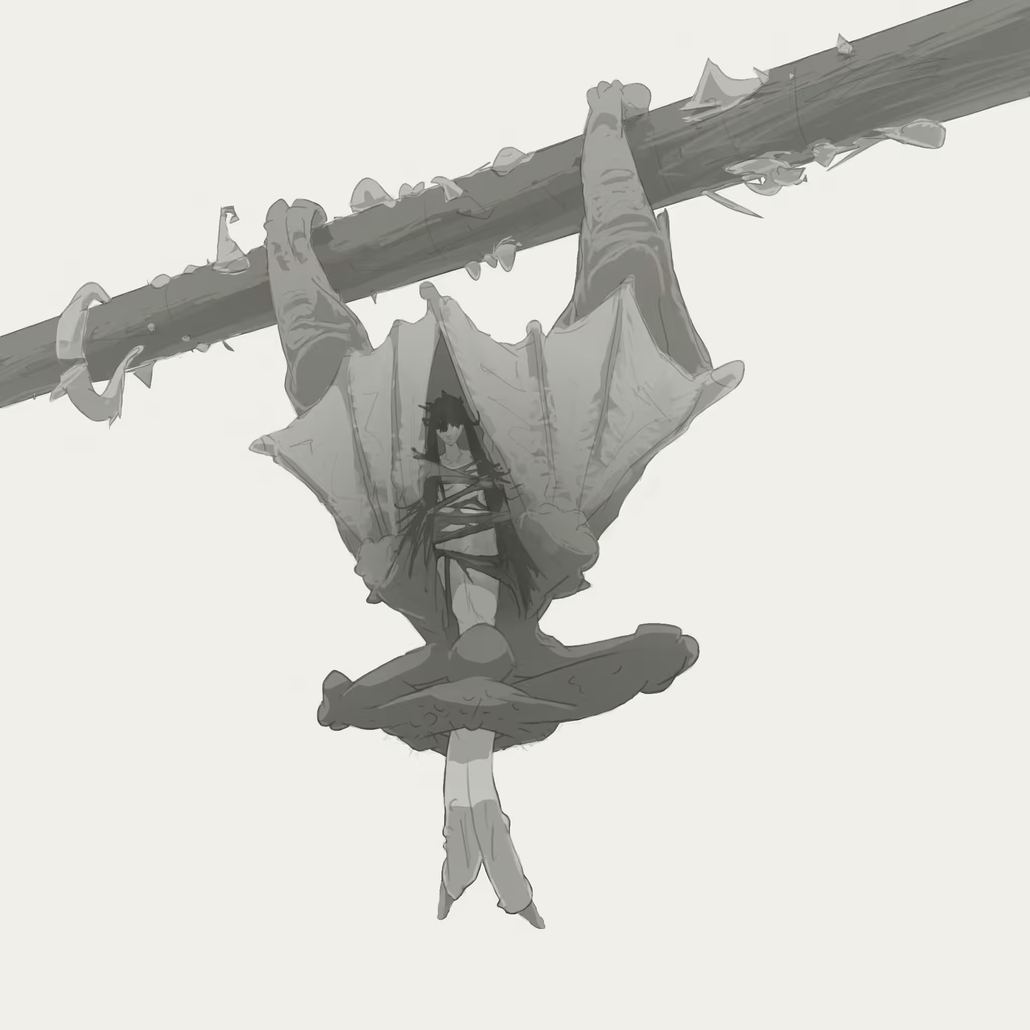 "Batthie" babadook b&w