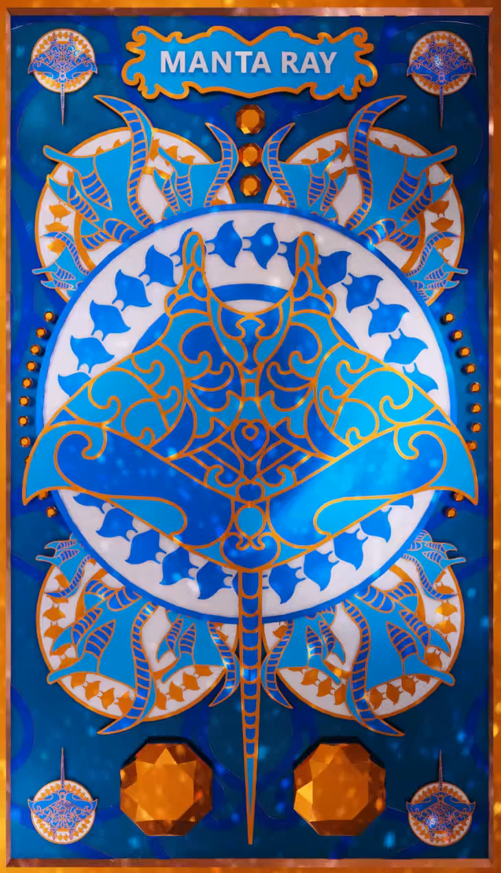 Fantastic Beast Manta Ray GIF Artwork