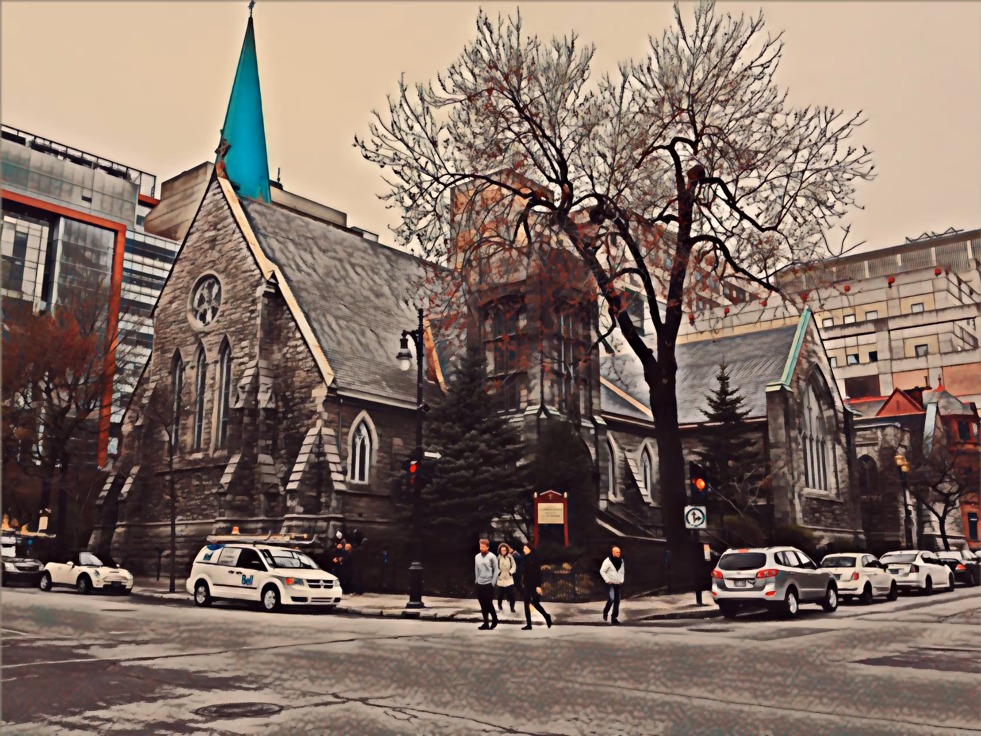 l'imposante église